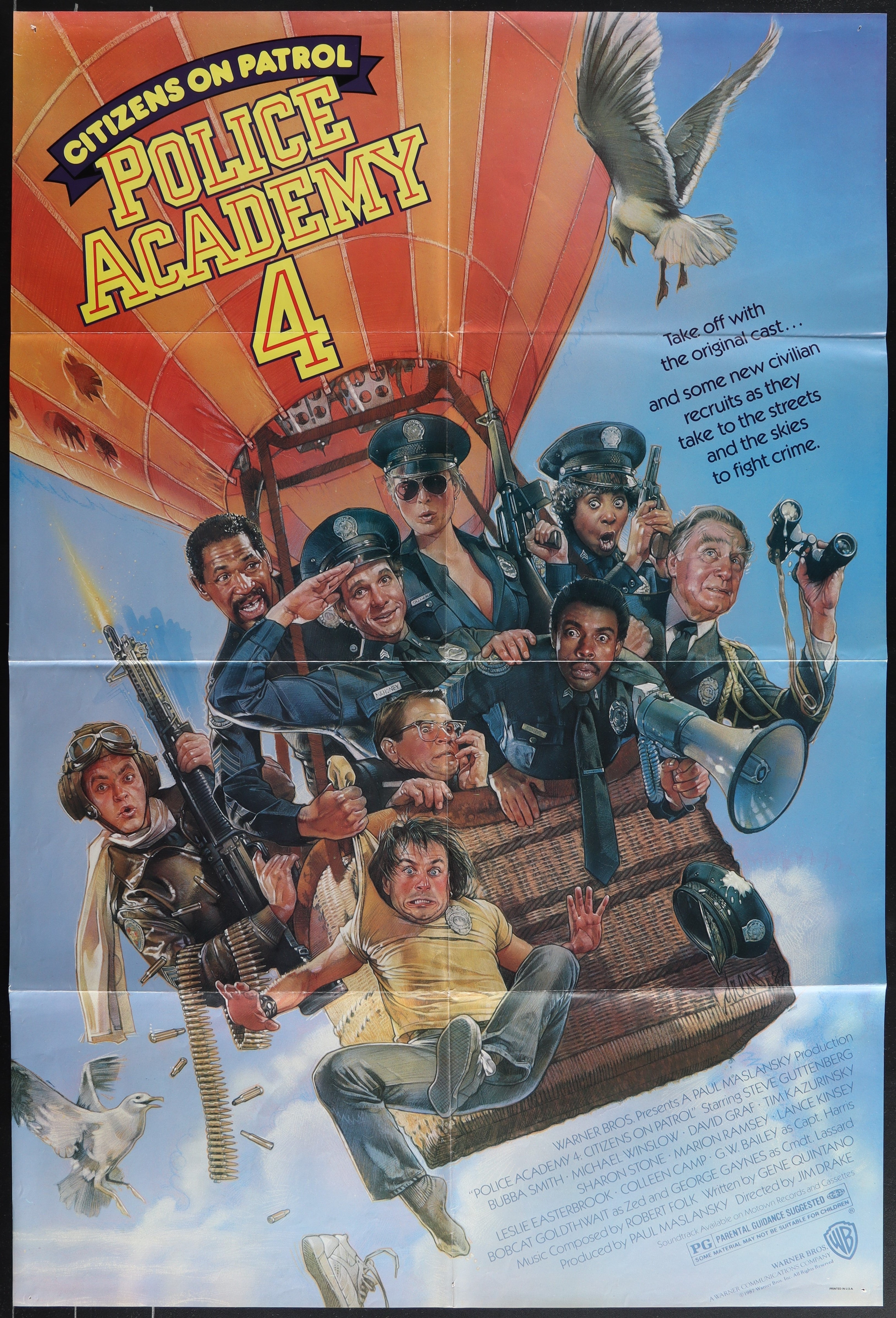 Police Academy 4: Citizens On Patrol (1987) Original US One Sheet Movie Poster