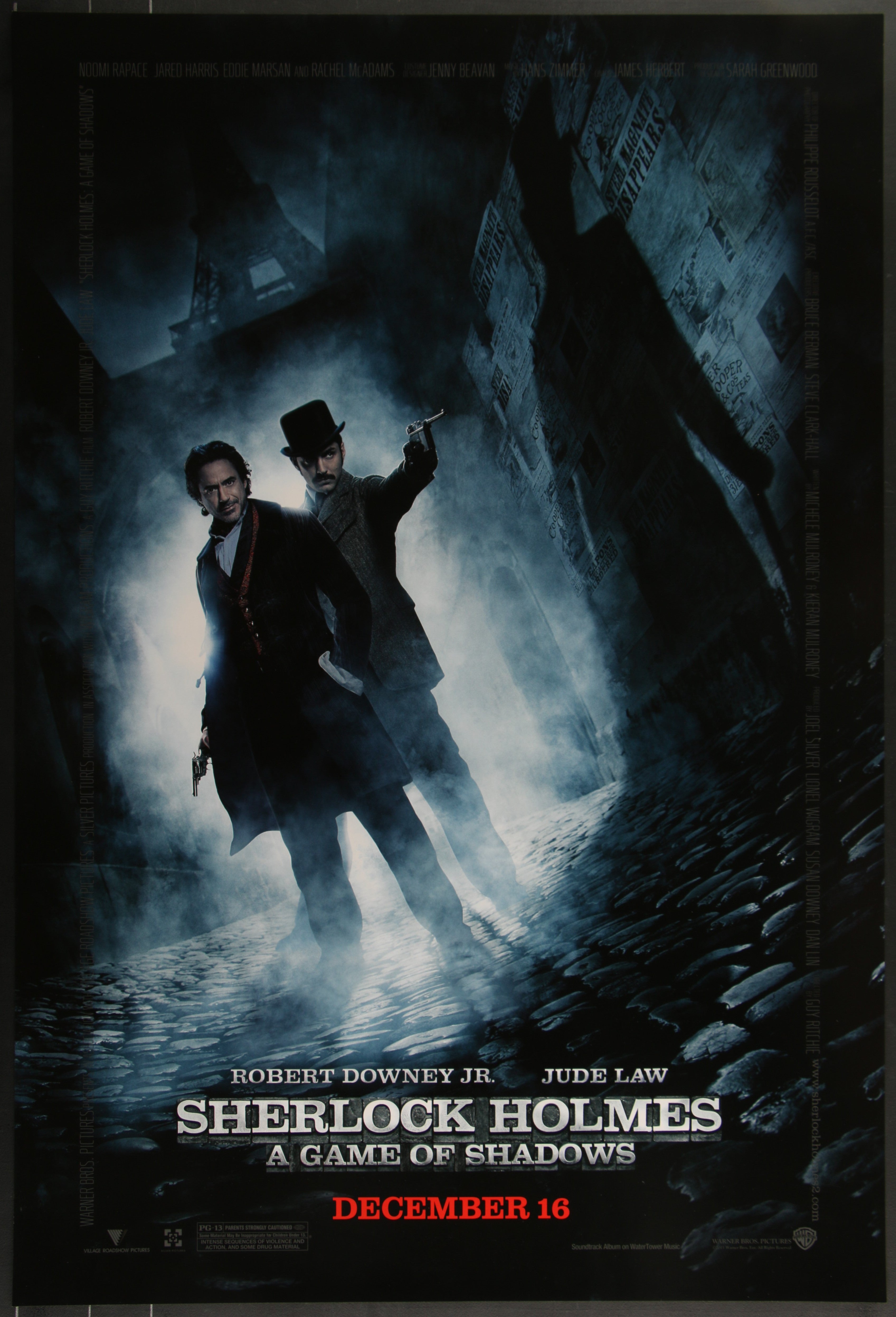 Sherlock Holmes: A Game Of Shadows (2011) Original US One Sheet Movie Poster