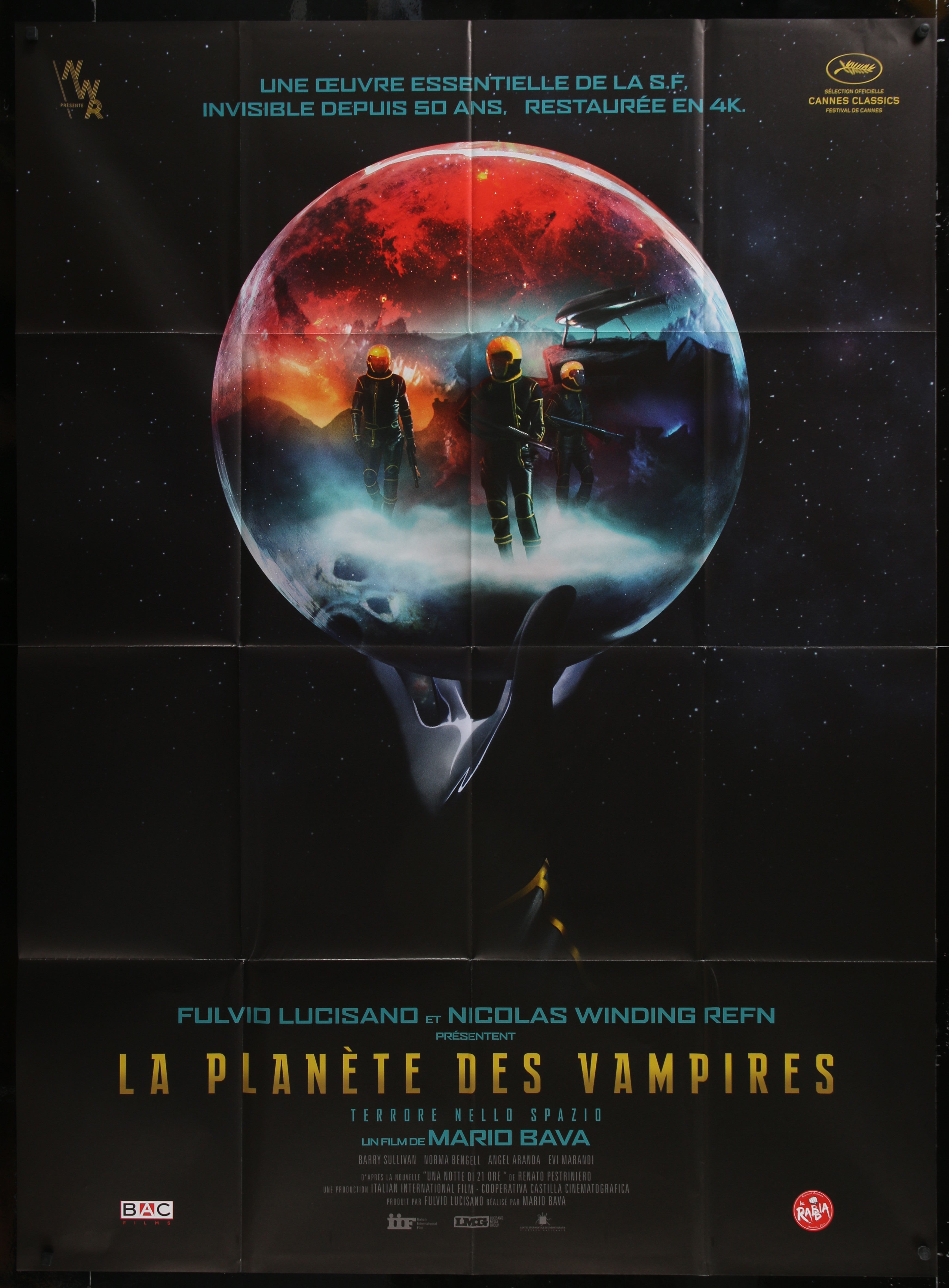 Planet Of The Vampires (2016 RR) Original French One Panel Movie Poster