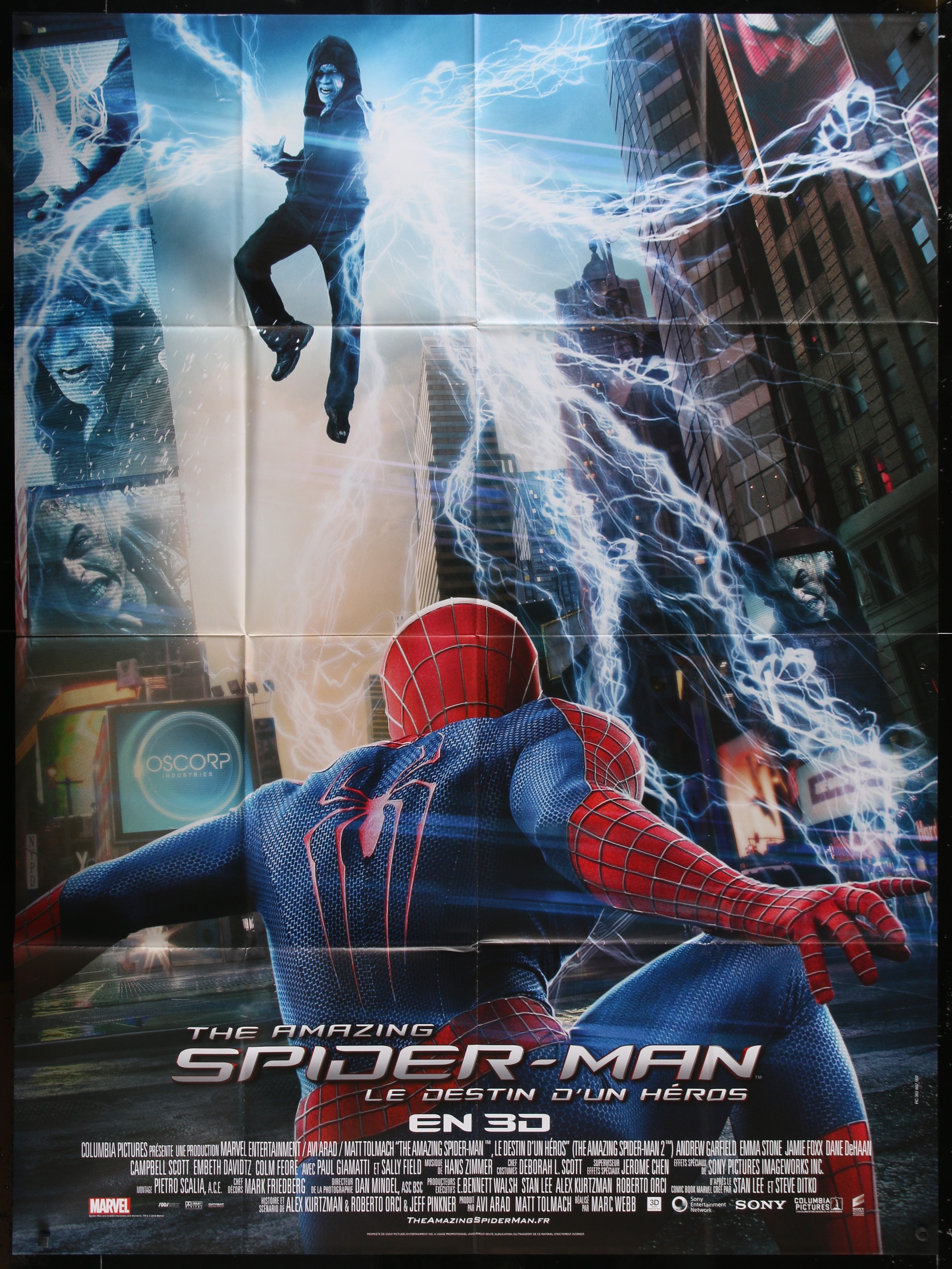 The Amazing Spider-Man 2 (2014) Original French One Panel Movie Poster