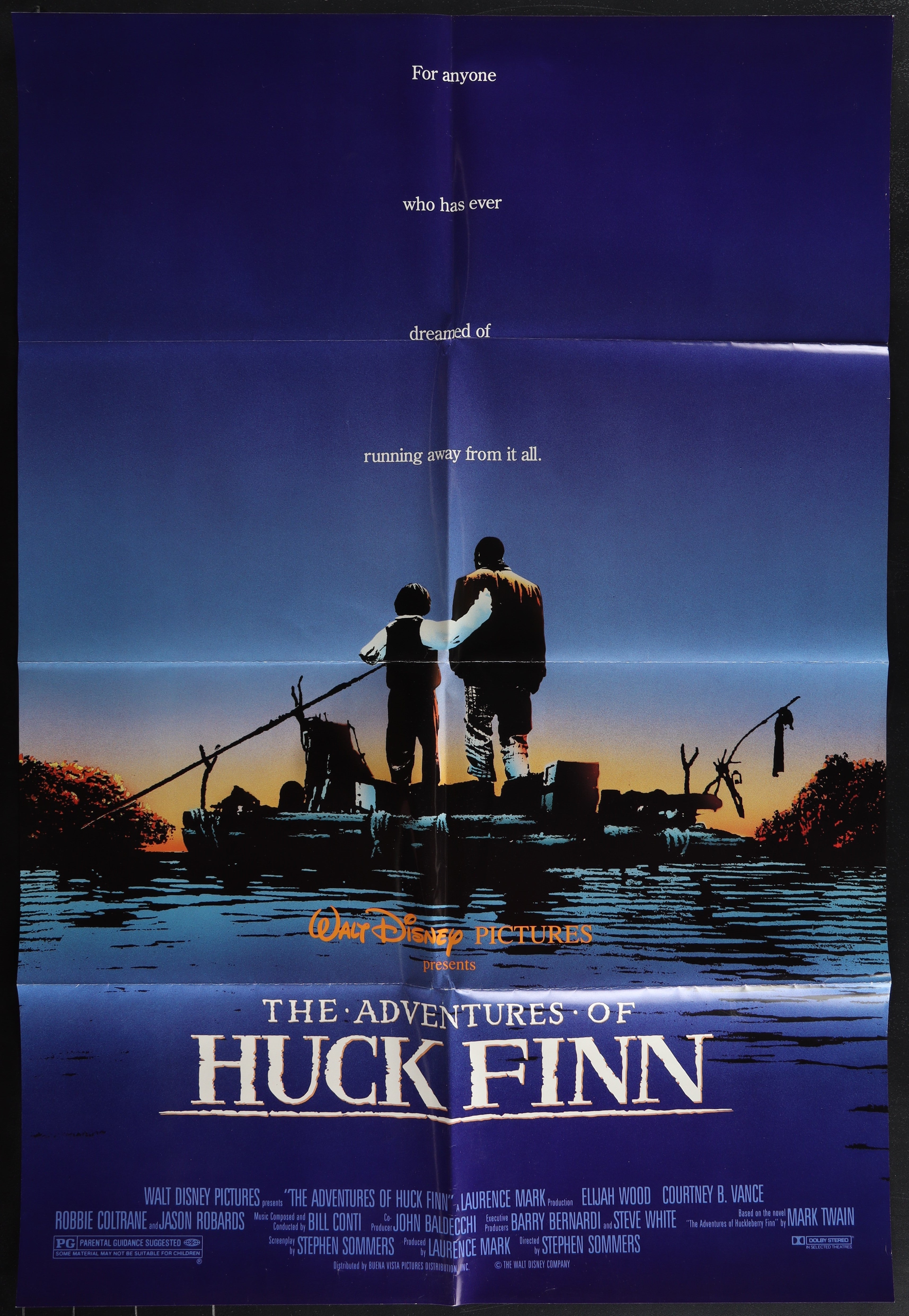 The Adventures Of Huck Finn (1993) Original US One Sheet Movie Poster