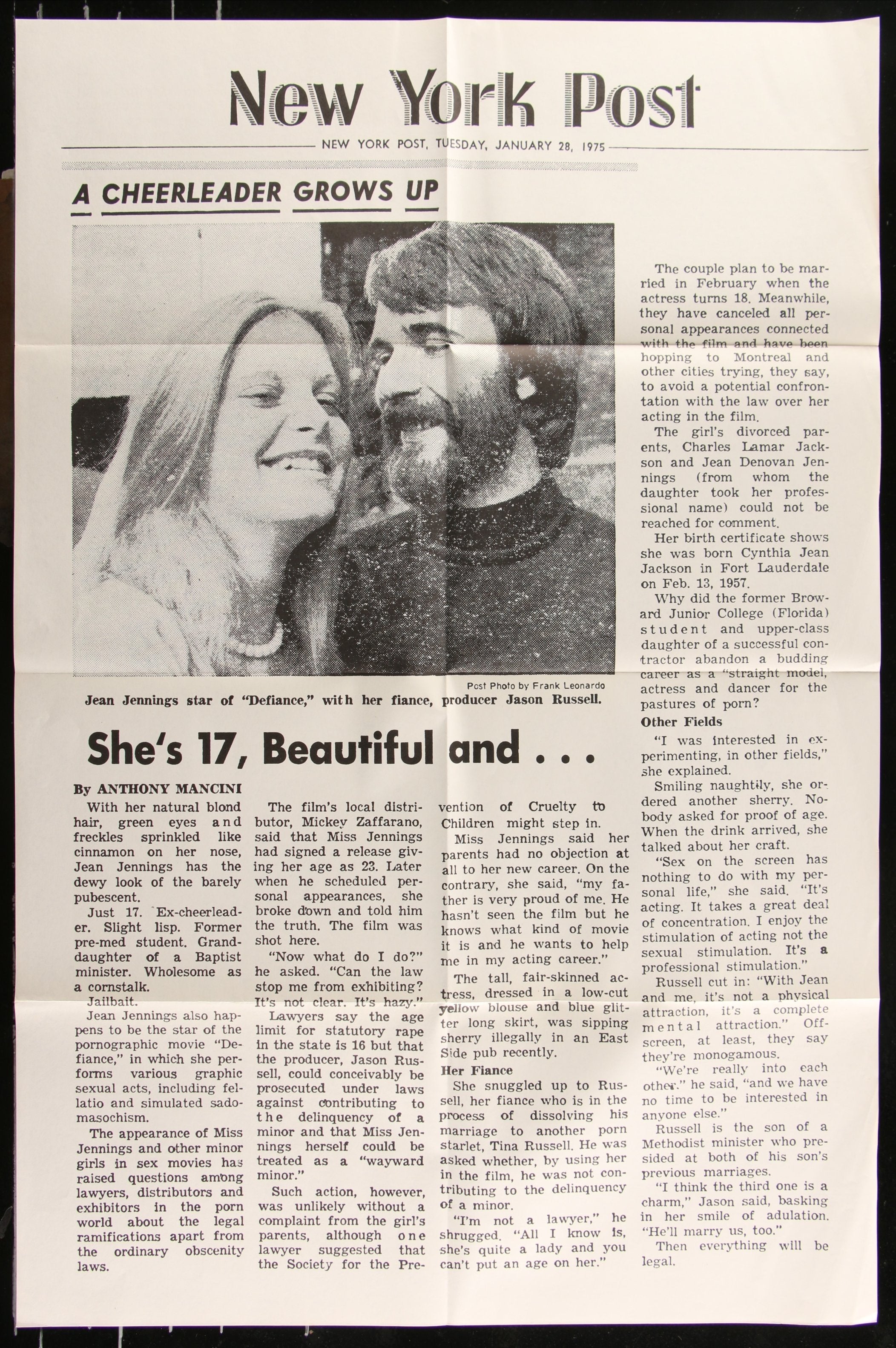 Defiance Of Good (1974) Original US One Sheet Movie Poster