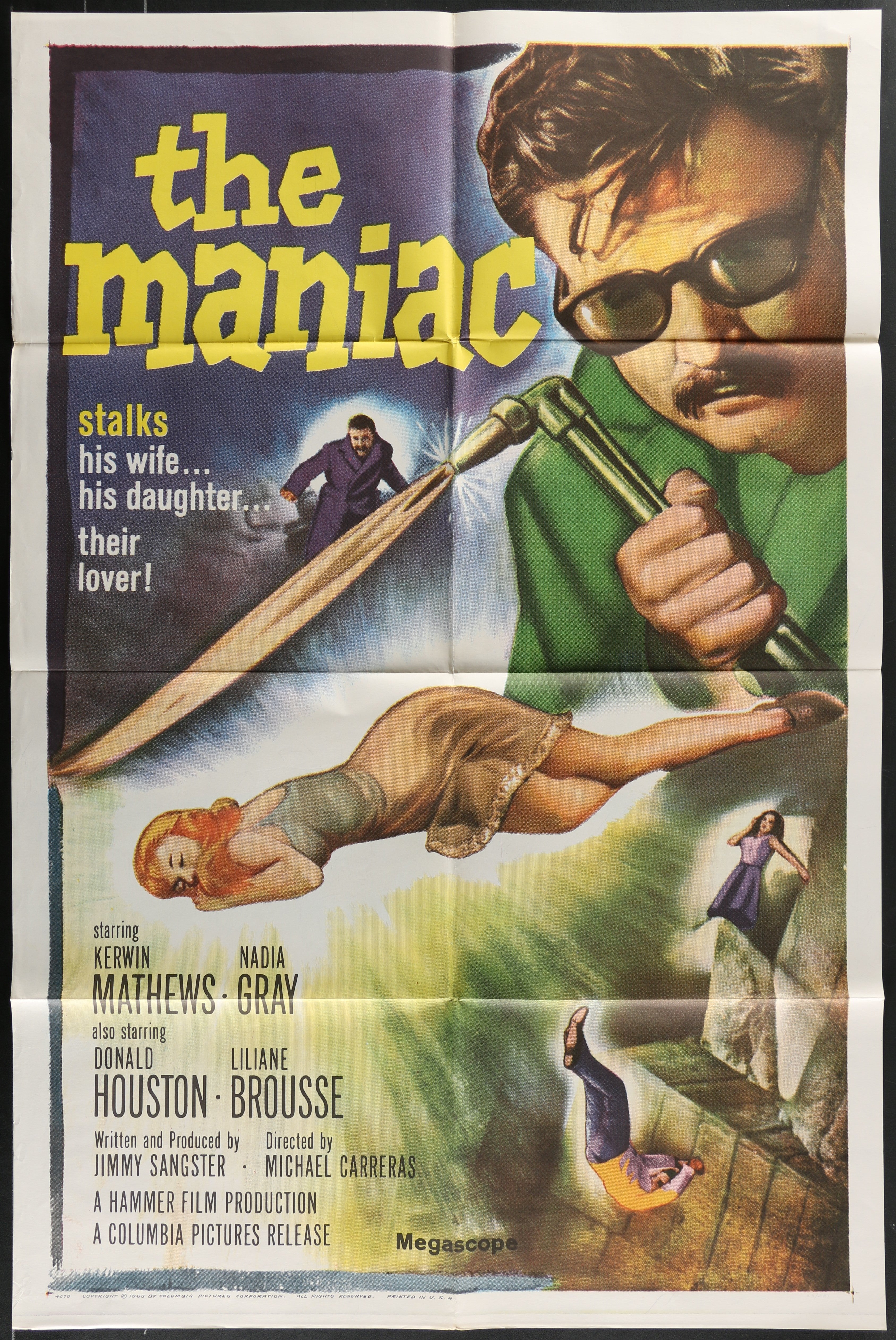The Maniac (1963) Original US One Sheet Movie Poster