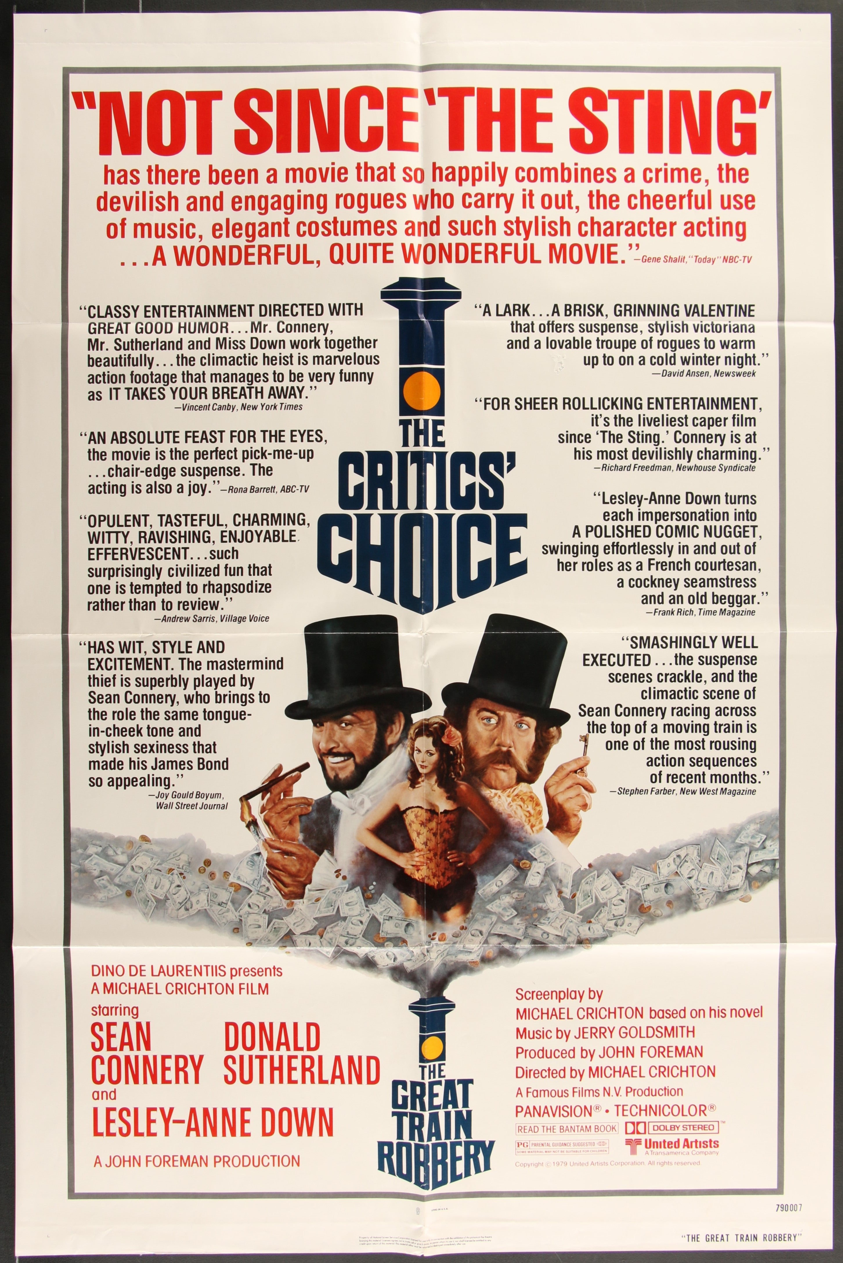 The Great Train Robbery (1979) Original US One Sheet Movie Poster