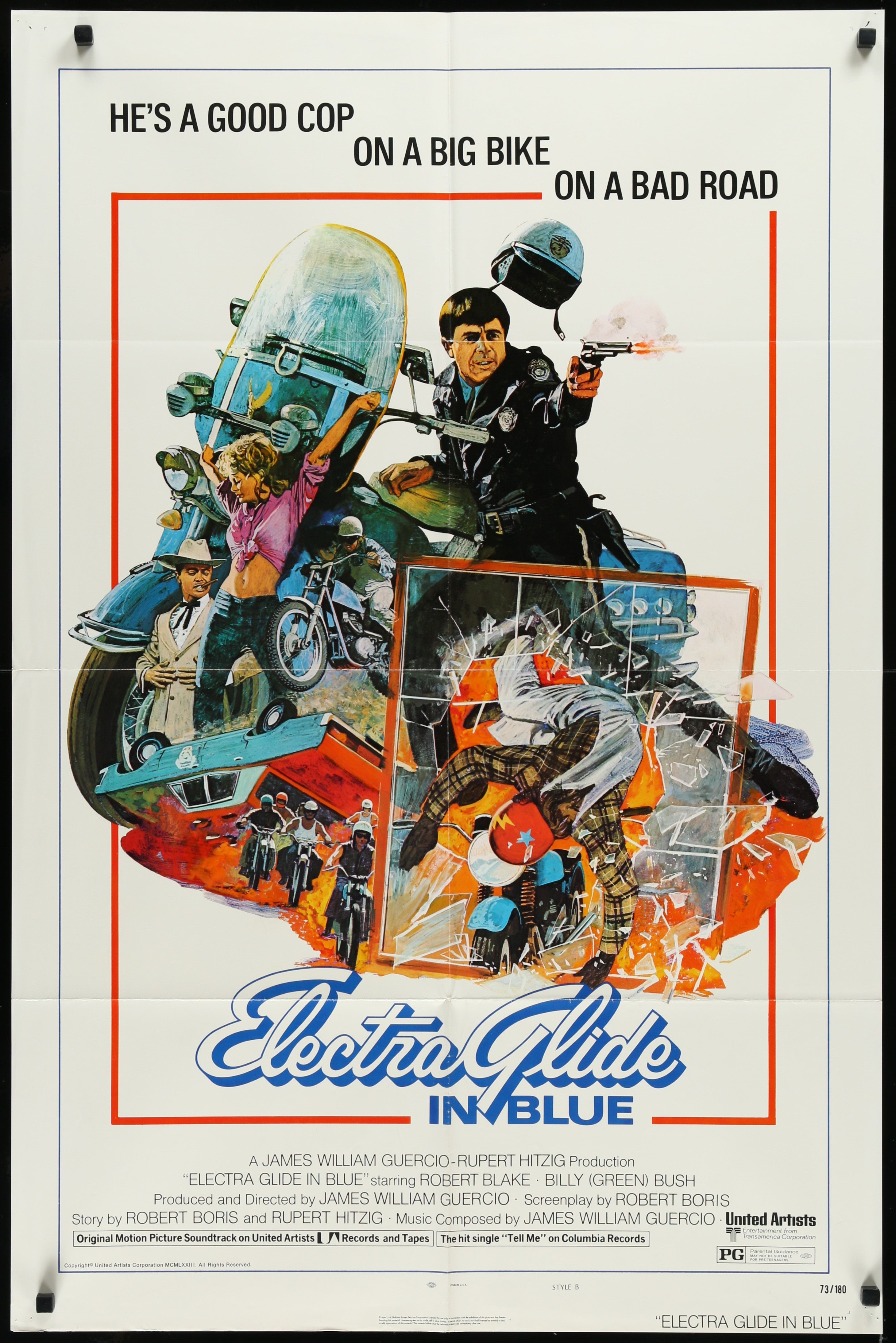Electra Glide In Blue (1973) Original US One Sheet Movie Poster