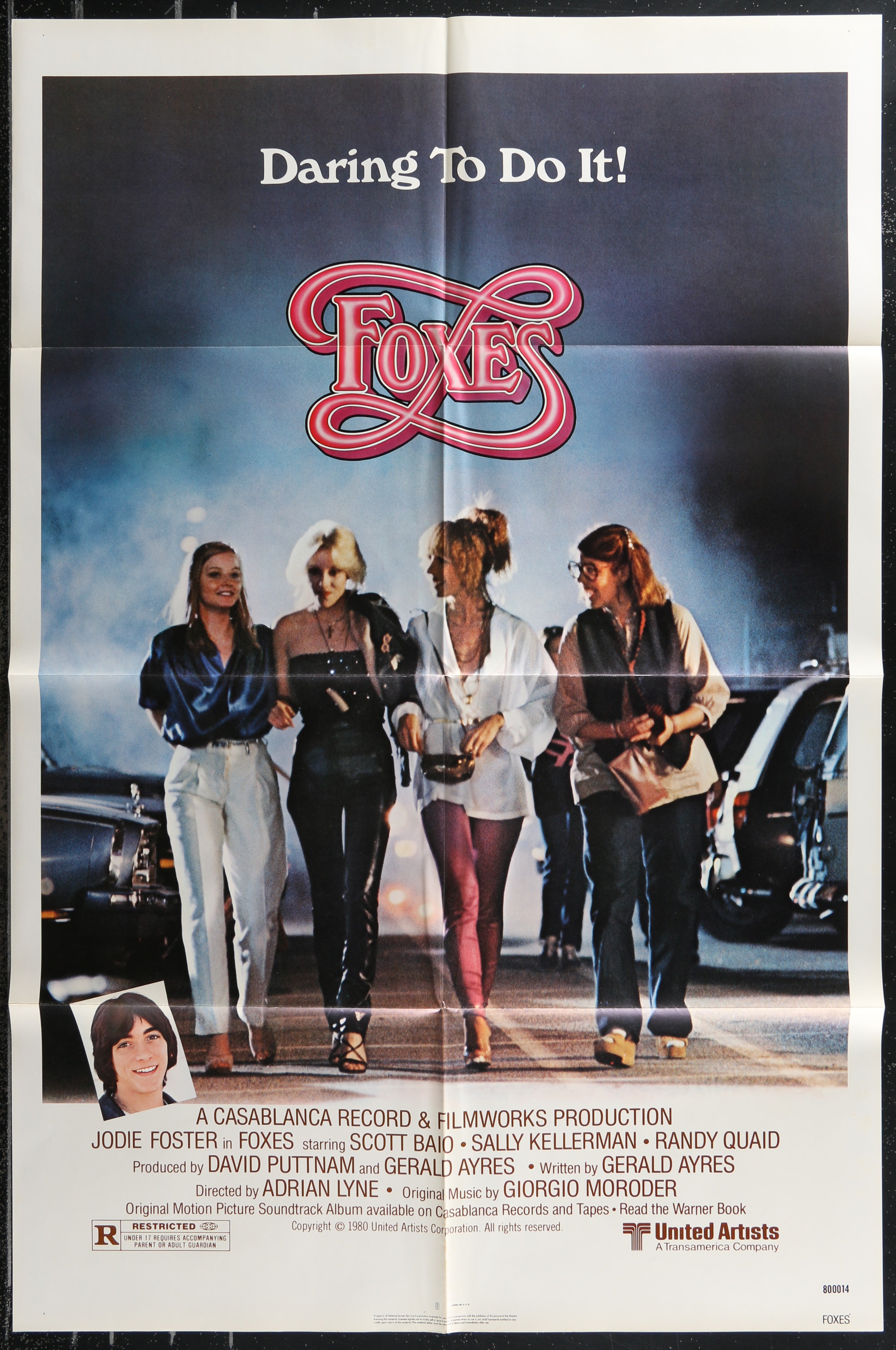 Foxes (1980) Original One Sheet US Movie Poster