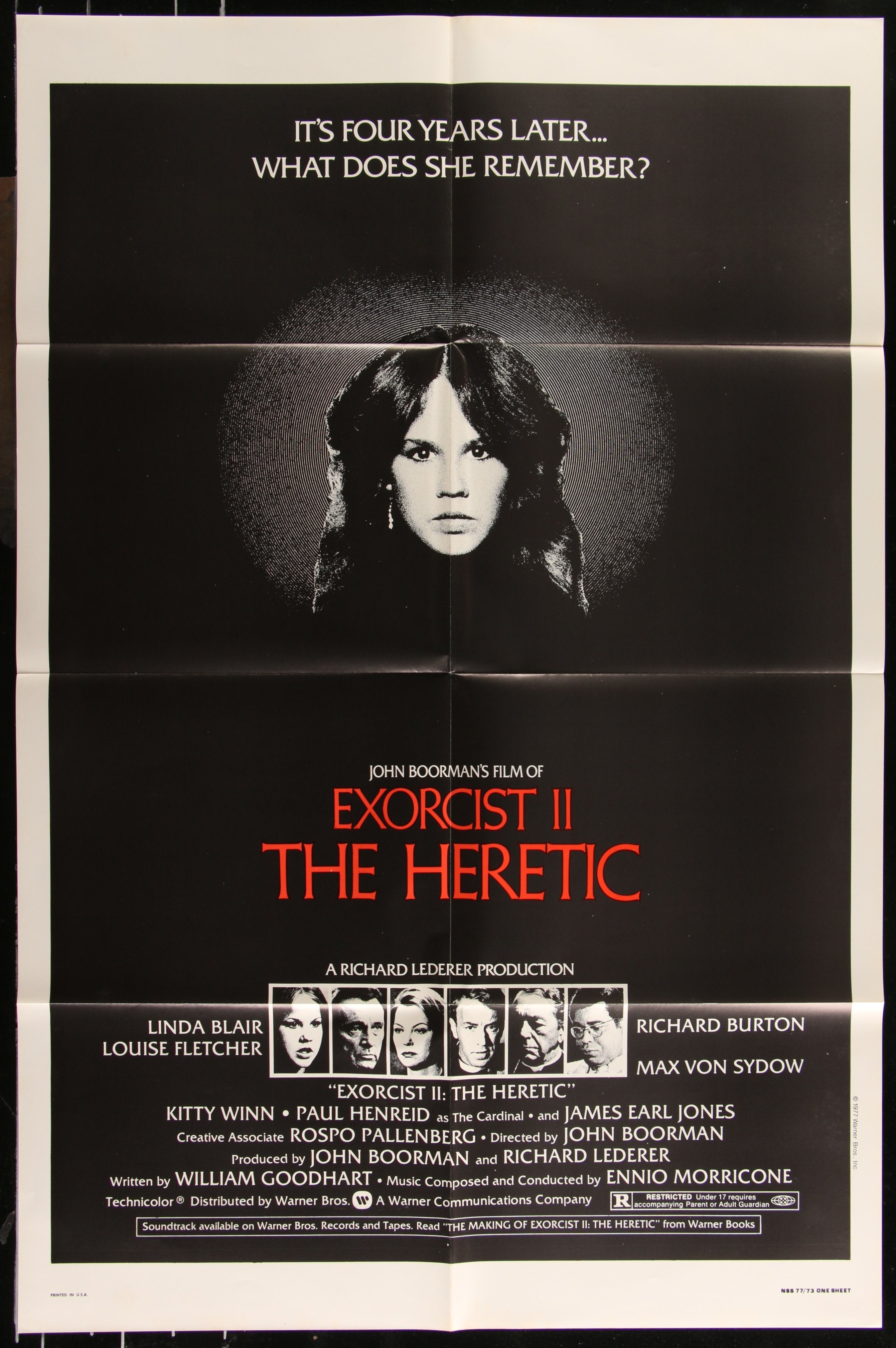 Exorcist II: The Heretic (1977) Original US One Sheet Movie Poster
