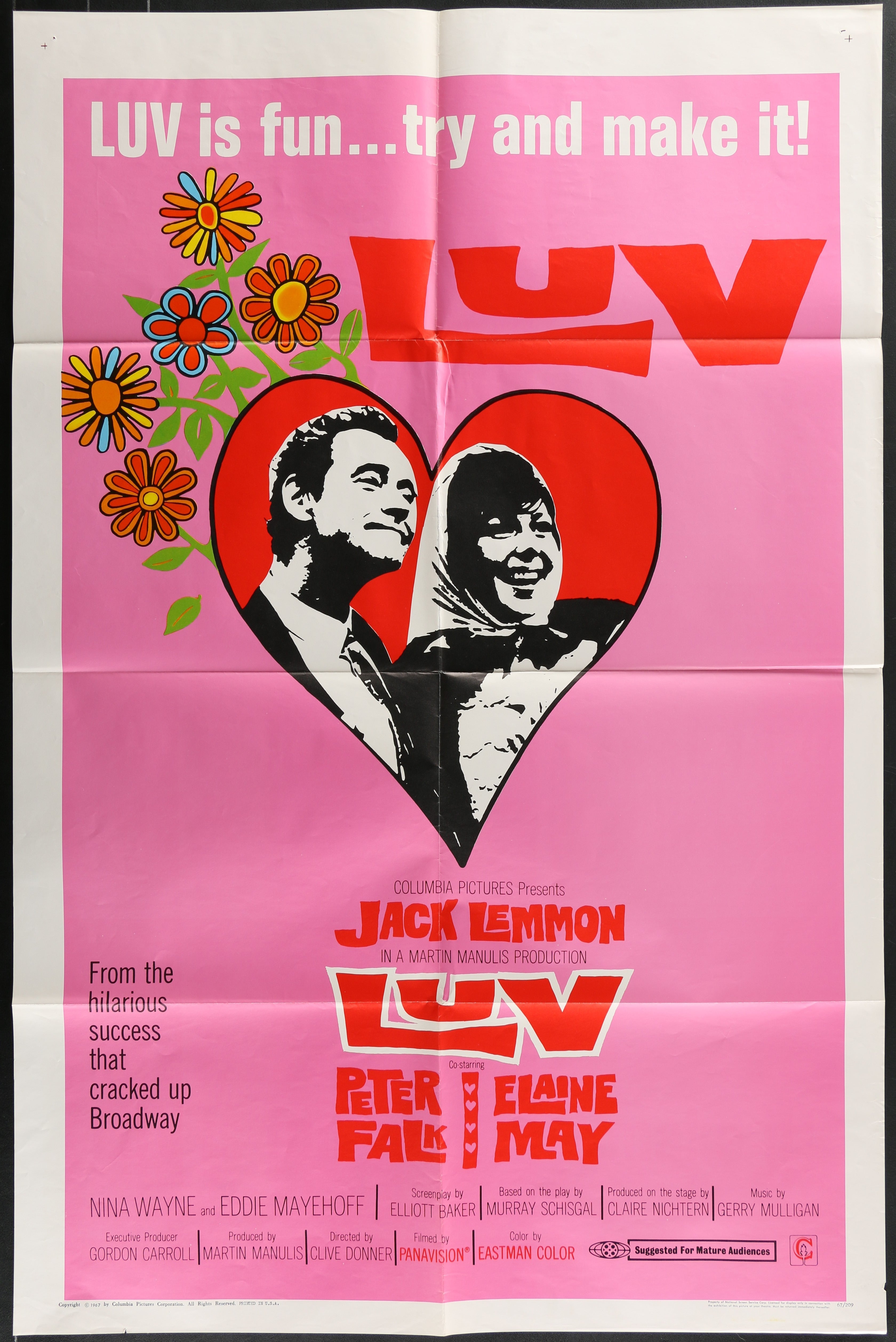 Luv (1967) Original US One Sheet Movie Poster