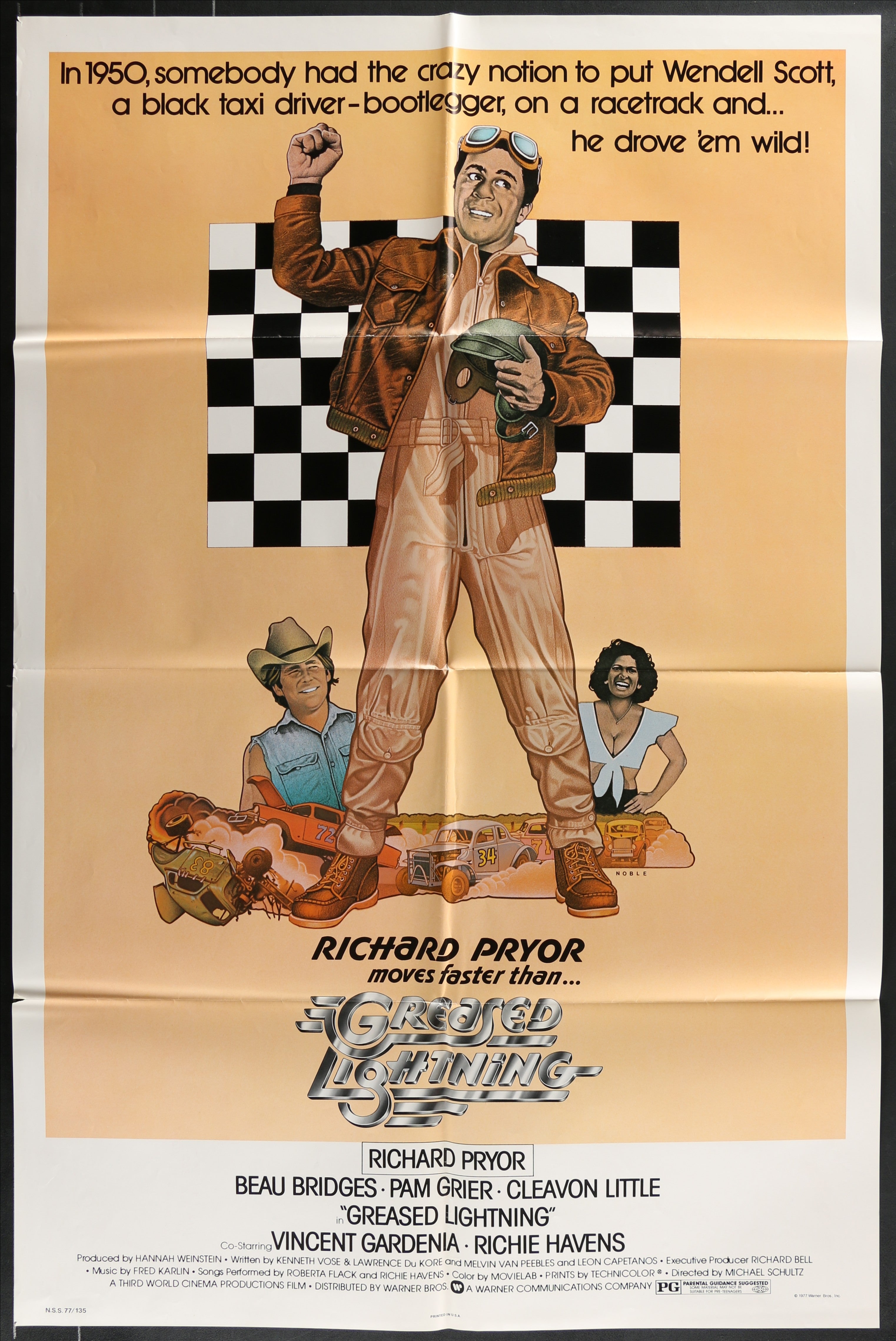 Greased Lightning (1977) Original US One Sheet Movie Poster