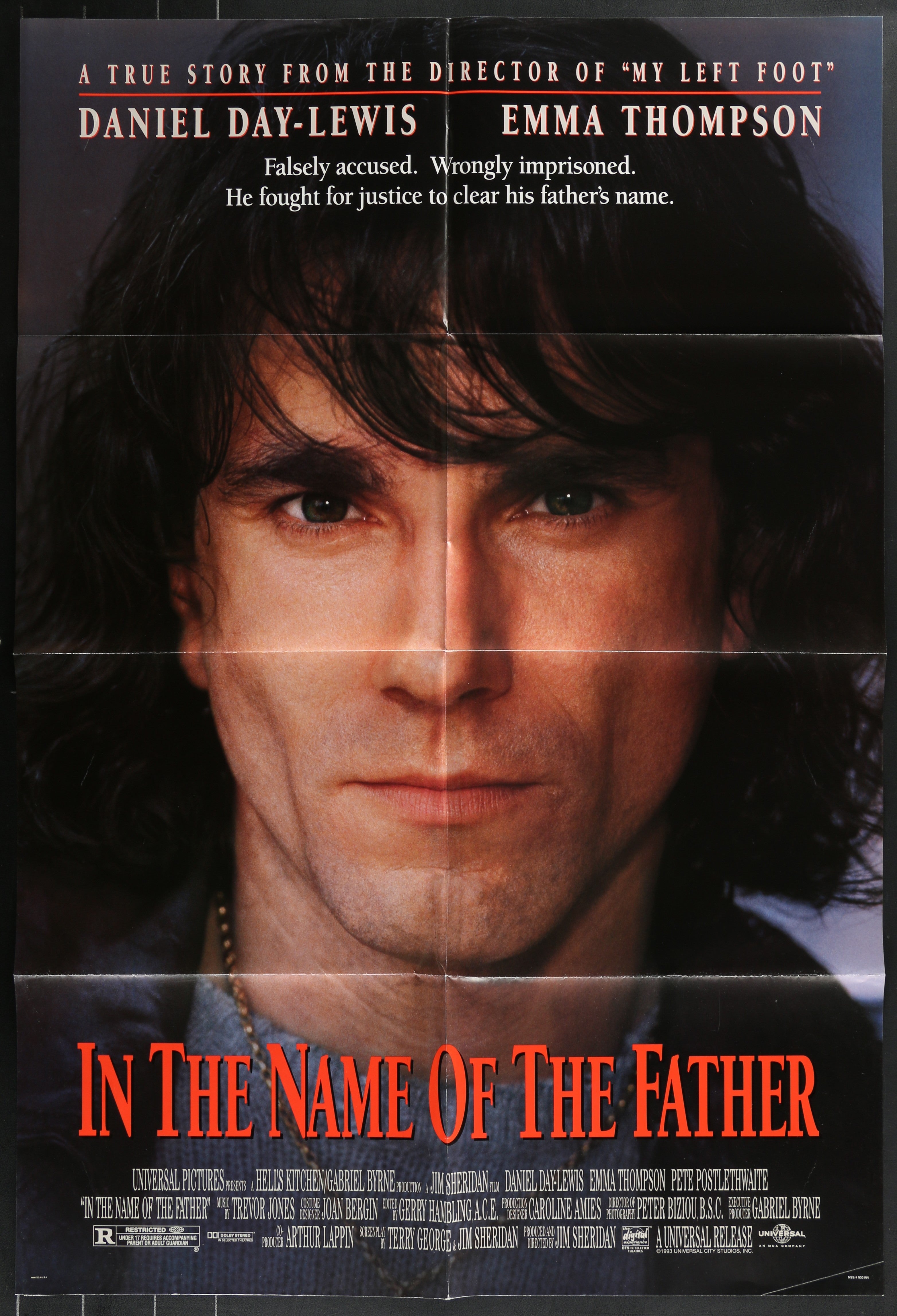 In The Name Of The Father (1993) Original US One Sheet Movie Poster
