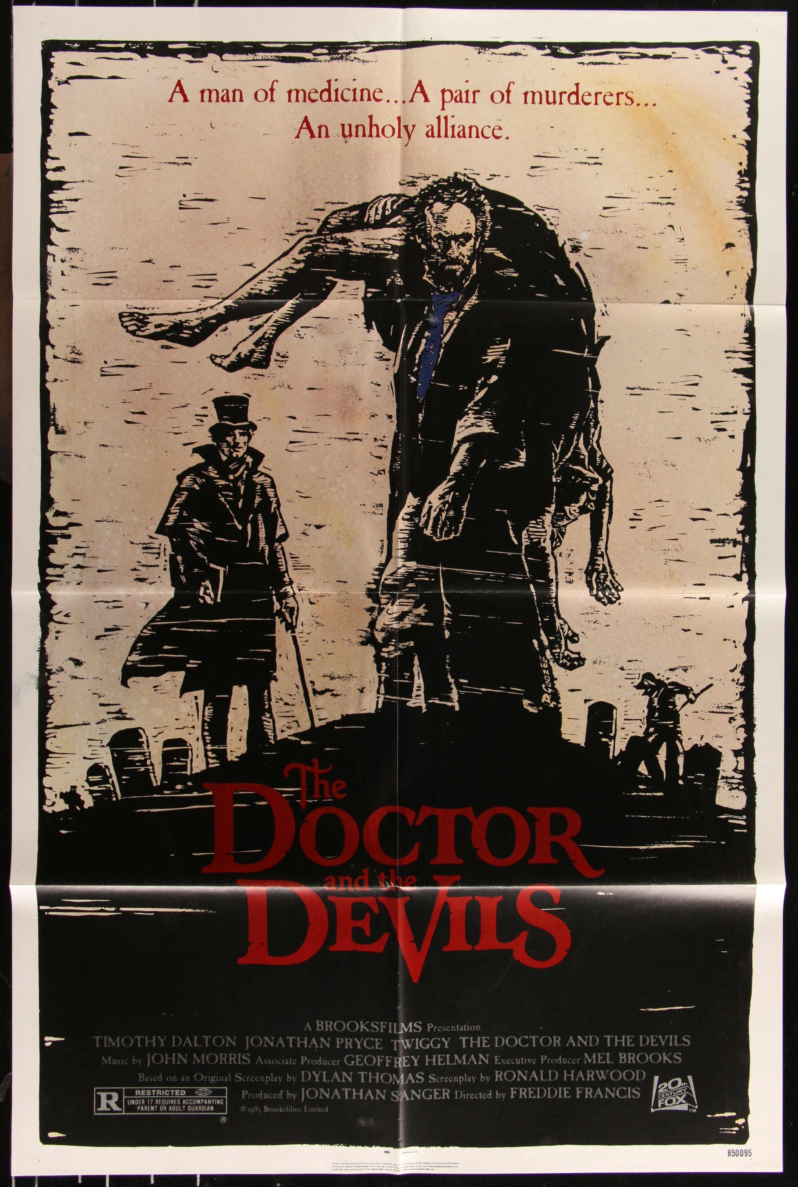 The Doctor And The Devils (1985) Original US One Sheet Movie Poster