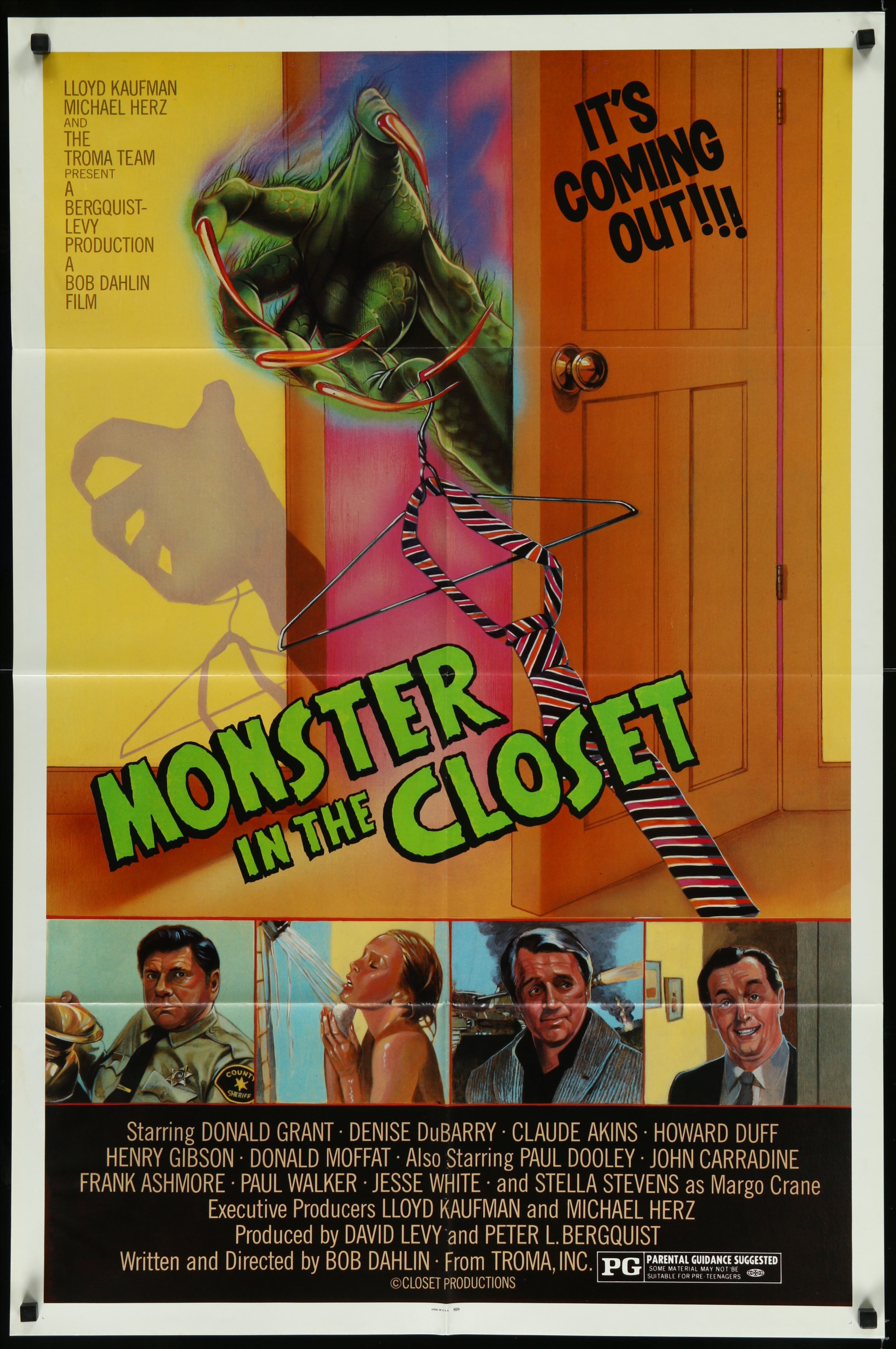 Monster In The Closet (1986) Original US One Sheet Movie Poster