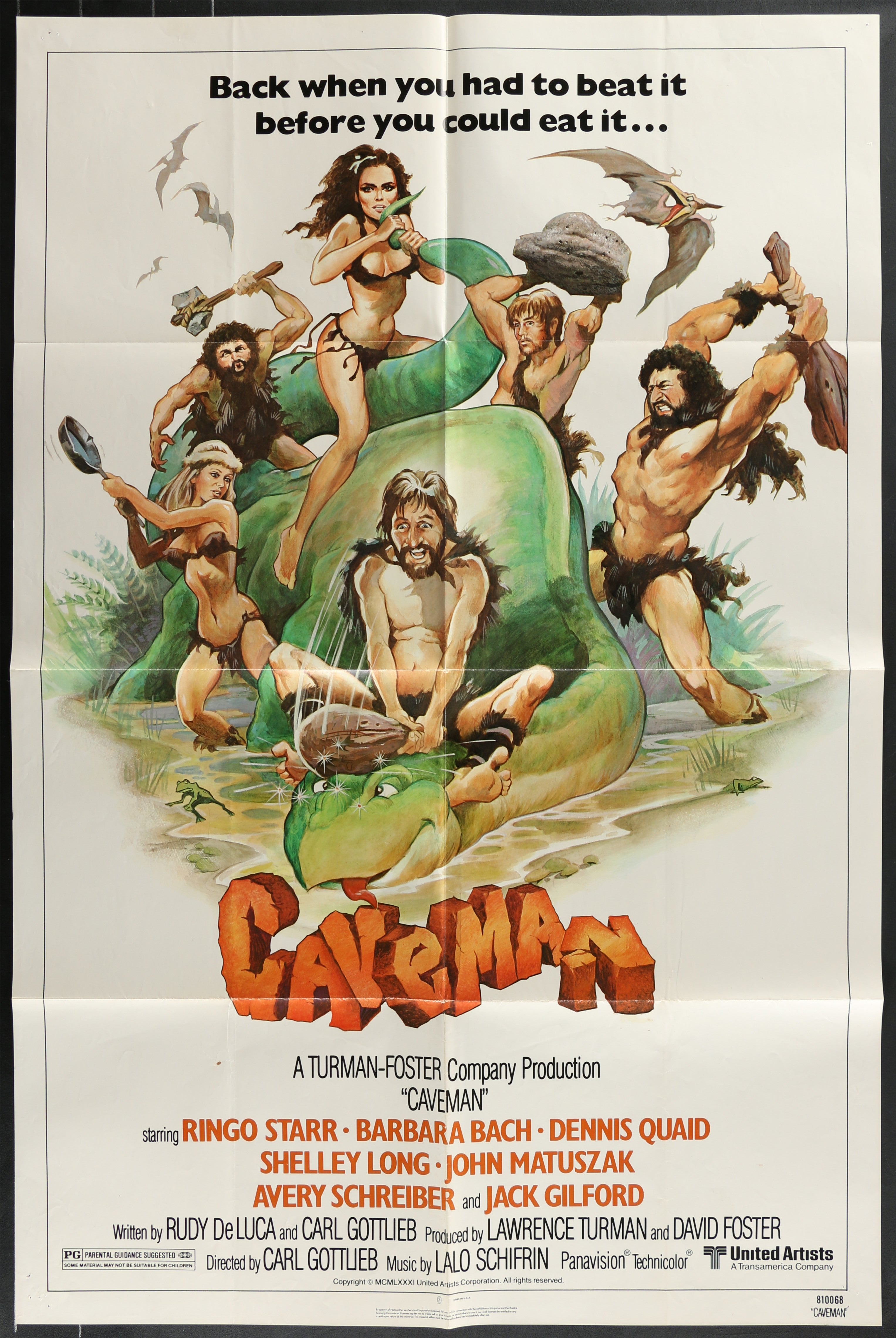 Caveman (1981) Original US One Sheet Movie Poster
