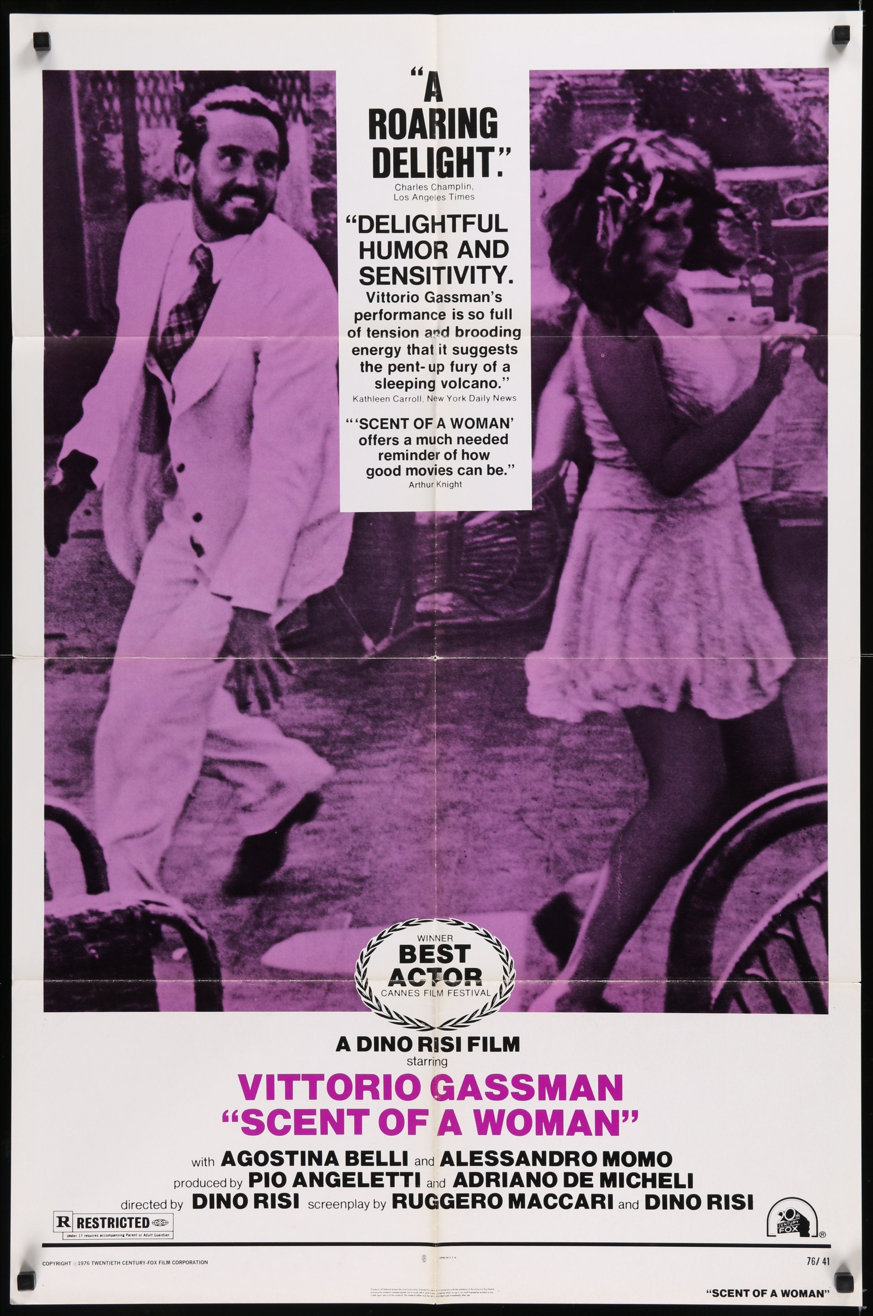 Scent Of A Woman (1976) Original US One Sheet Movie Poster