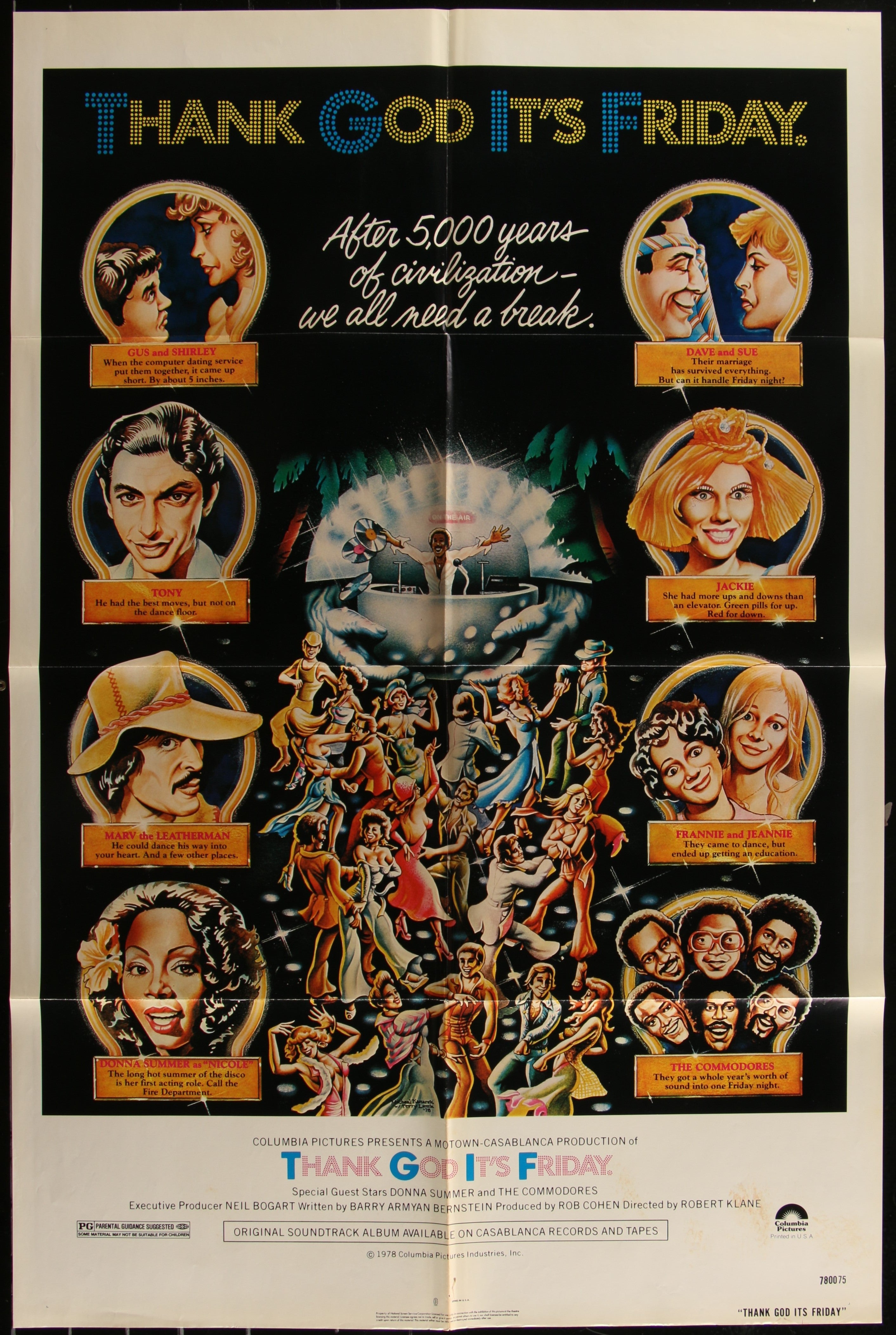Thank God It's Friday (1978) Original US One Sheet Movie Poster