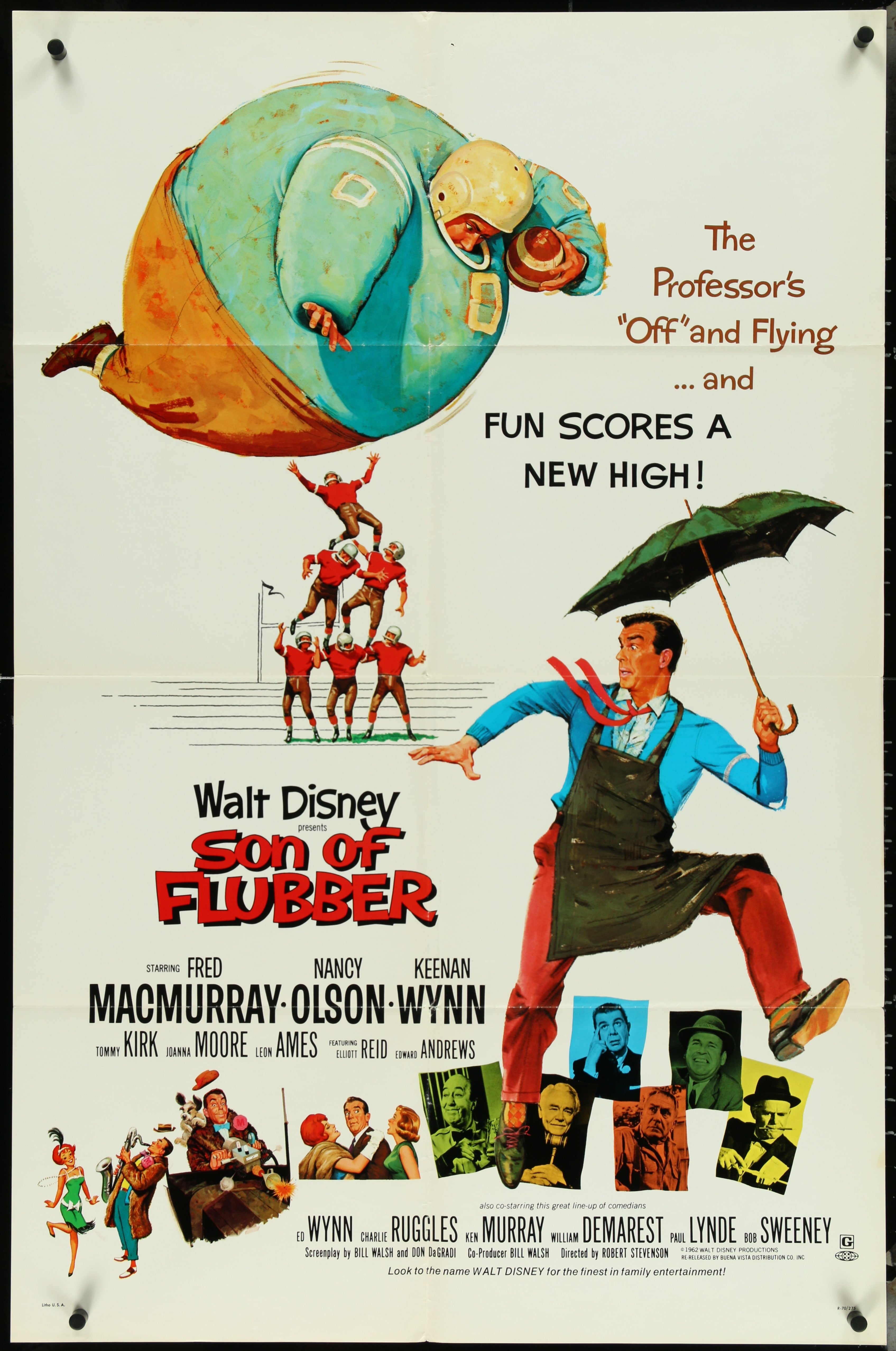 Son Of Flubber (1970 RR) Original US One Sheet Movie Poster
