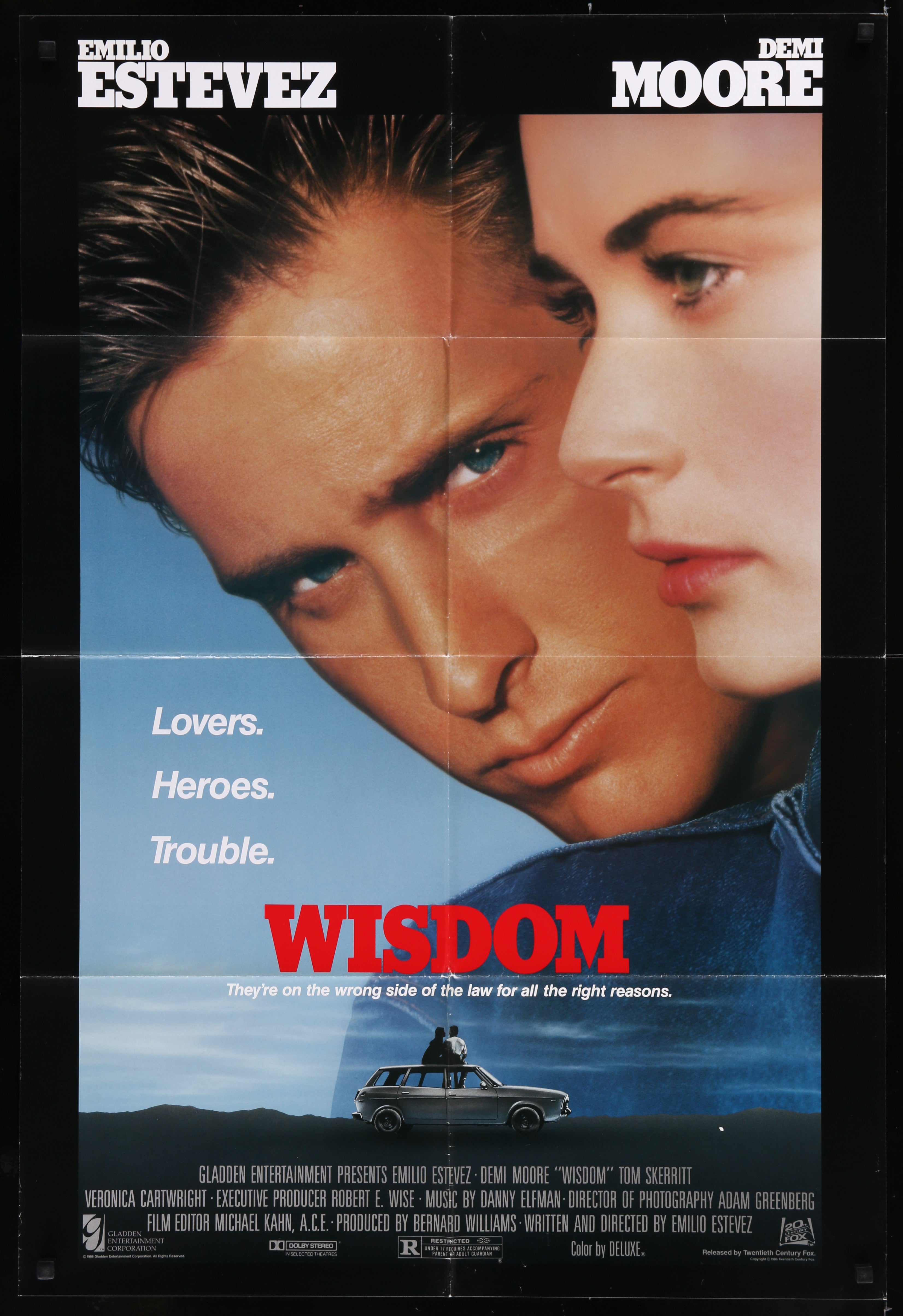 Wisdom (1986) Original US One Sheet Movie Poster