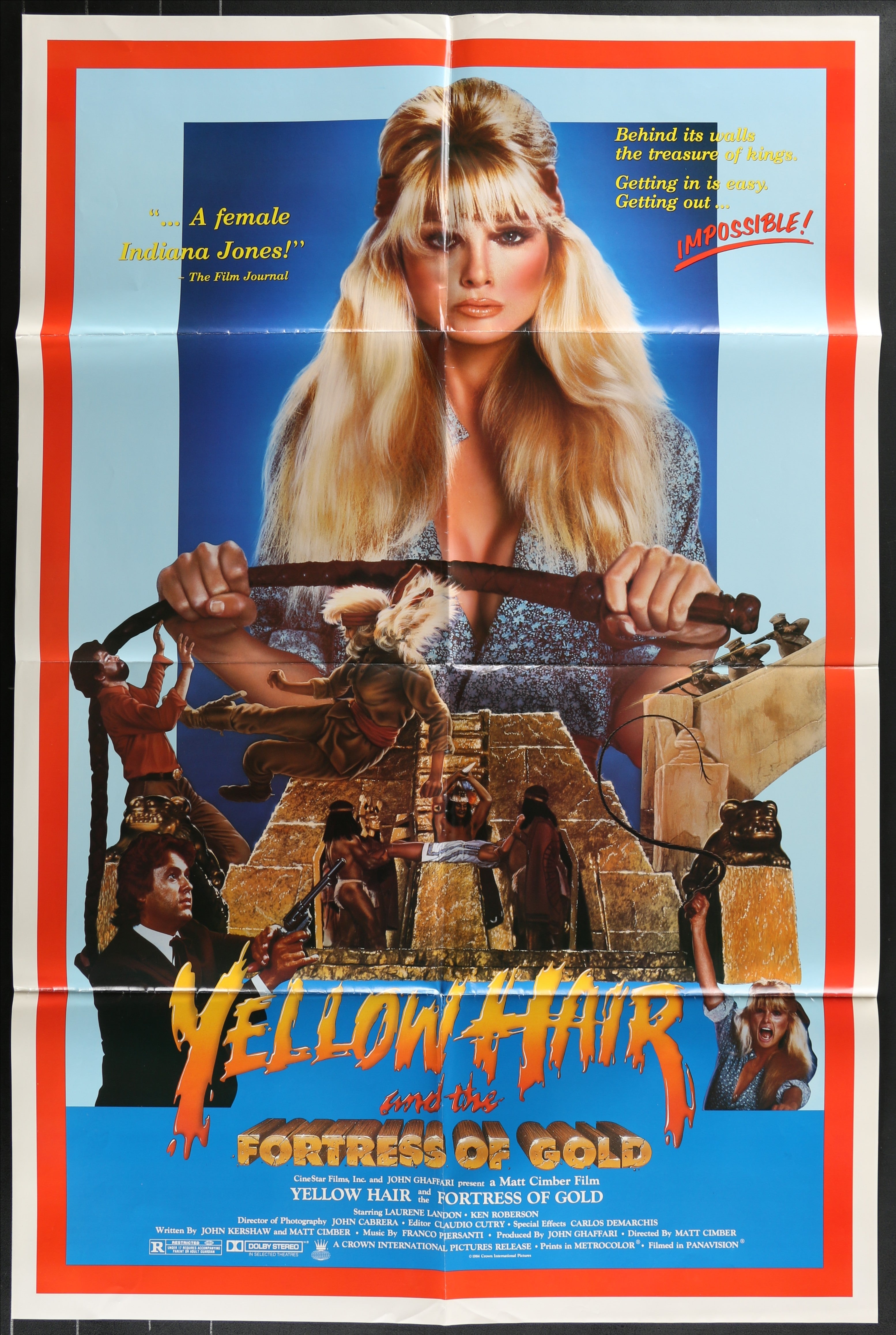 Yellow Hair And The Fortress Of Gold (1984) Original US One Sheet Movie Poster