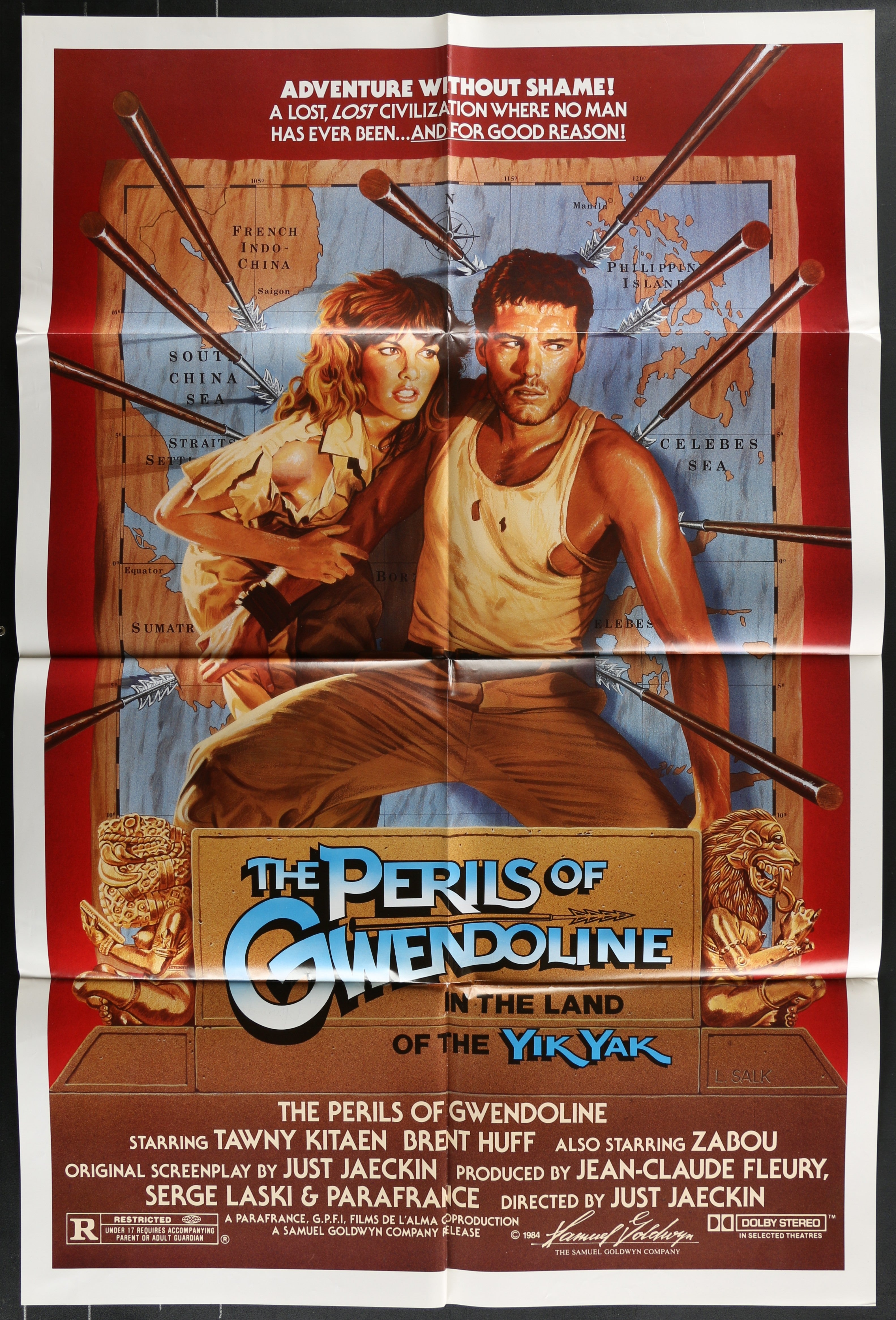 The Perils Of Gwendoline In The Land Of The Yik Yak (1984) Original US One Sheet Movie Poster