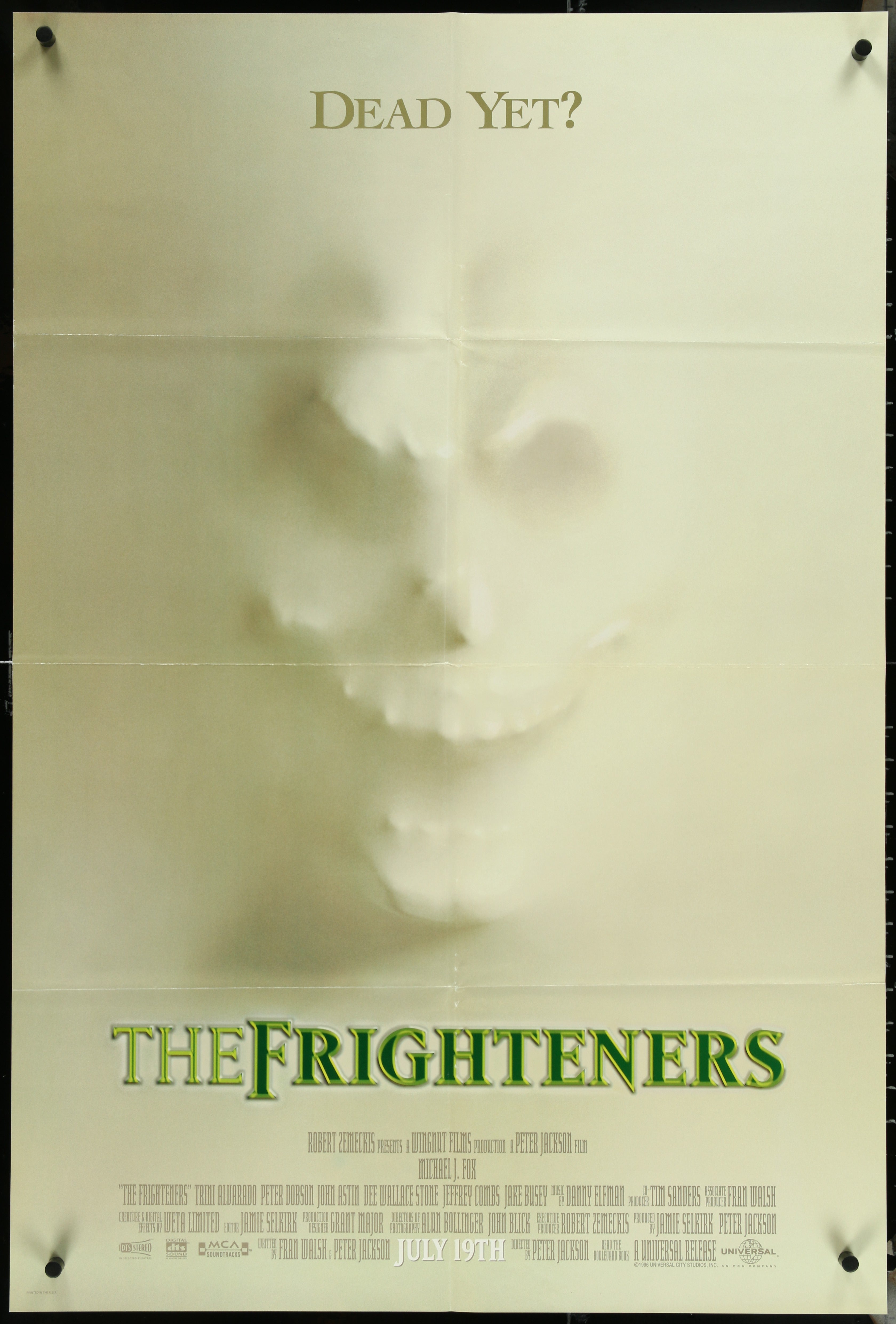 The Frighteners (1996) Original US One Sheet Movie Poster