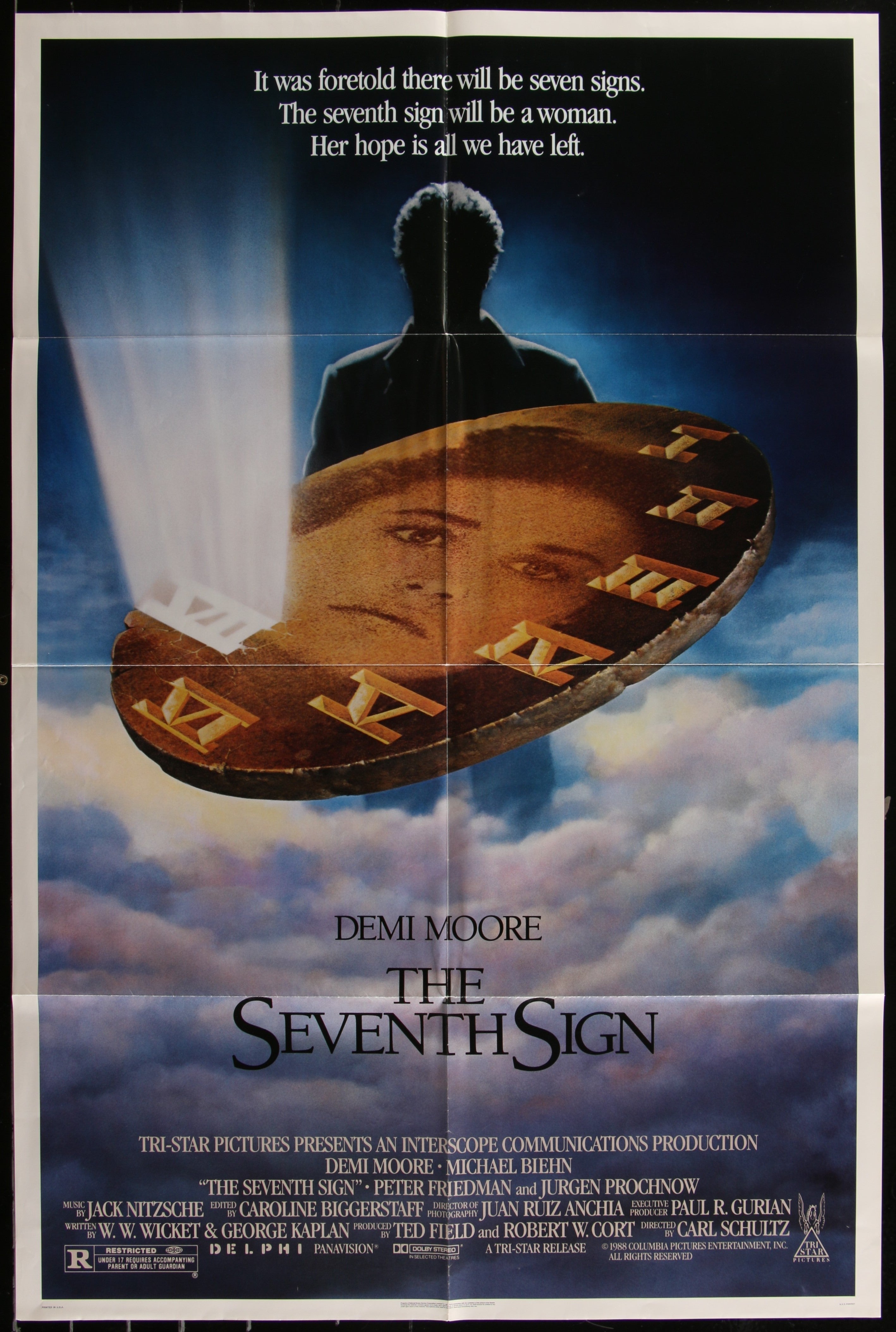 The Seventh Sign (1988) Original US One Sheet Movie Poster