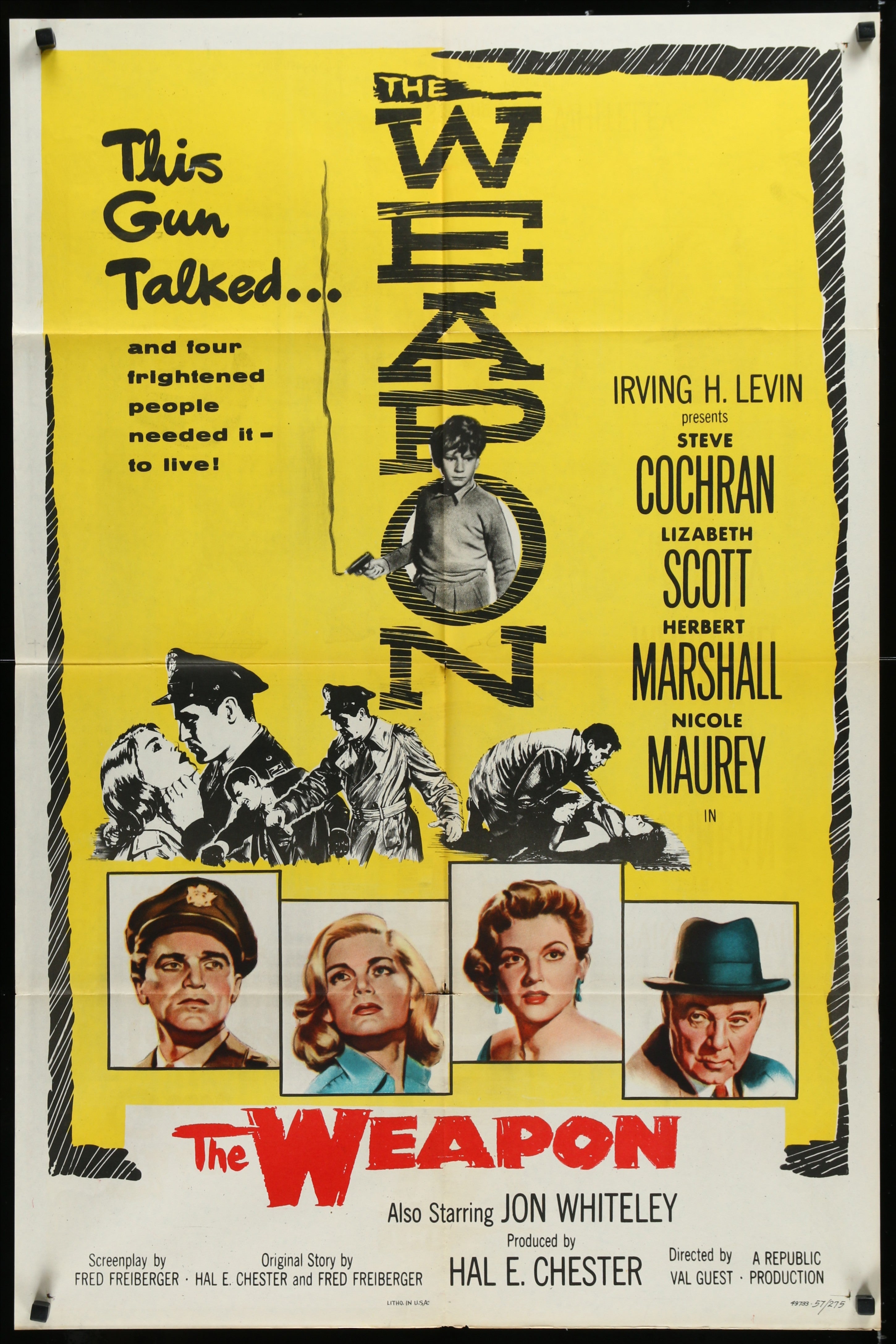 The Weapon (1957) Original US One Sheet Movie Poster