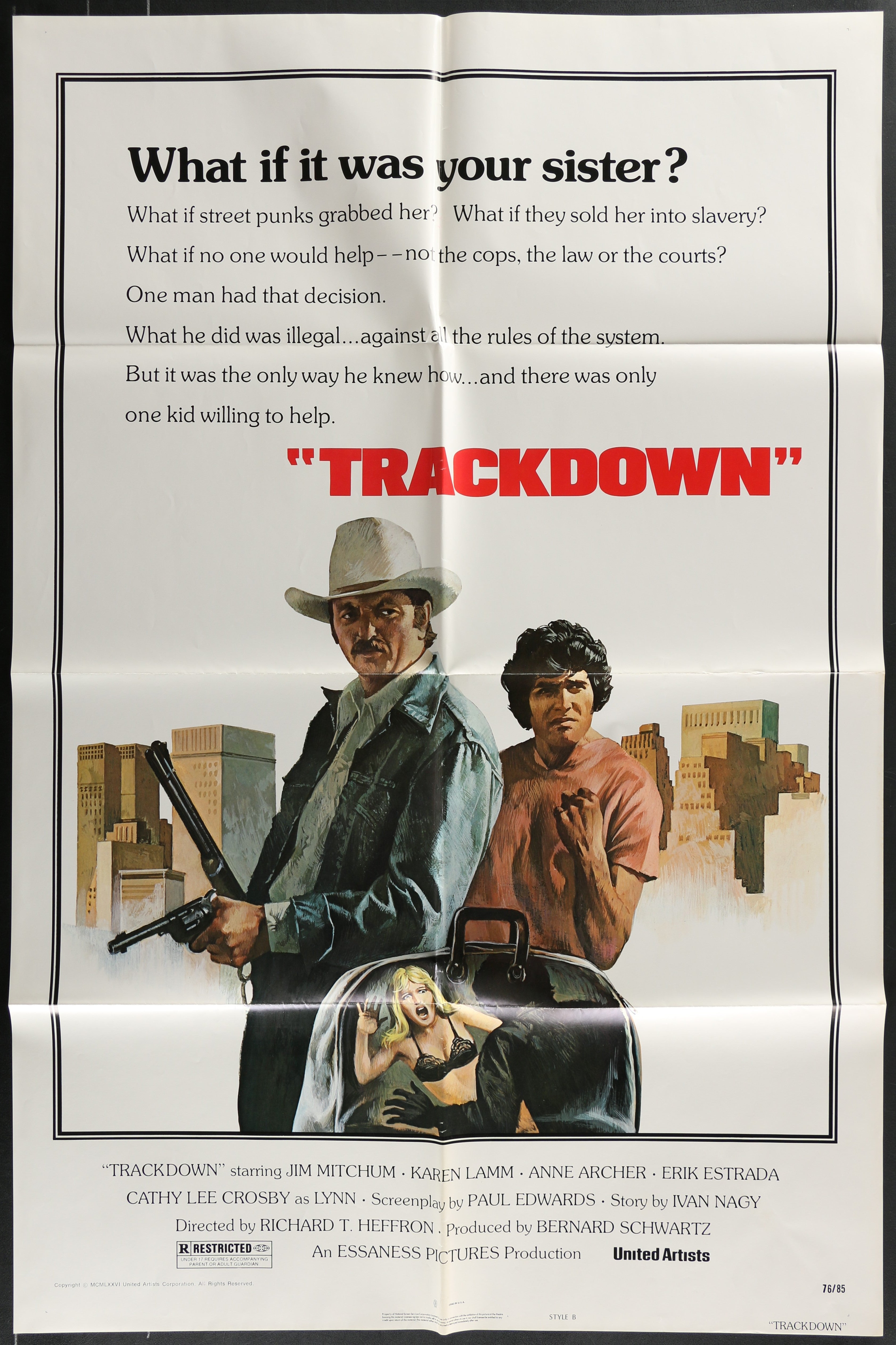 Trackdown (1976) Original US One Sheet Movie Poster