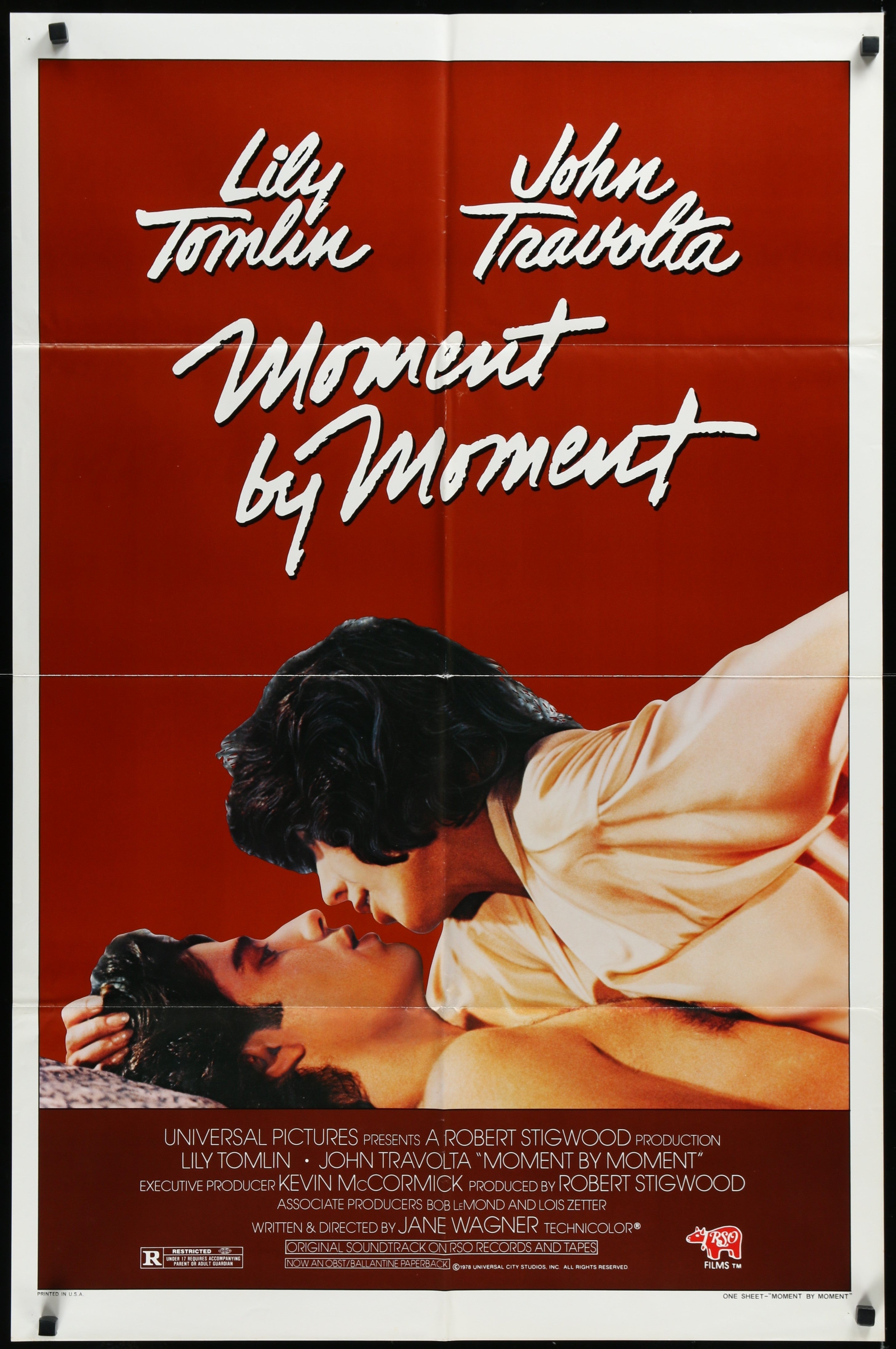 Moment By Moment (1978) Original US One Sheet Movie Poster