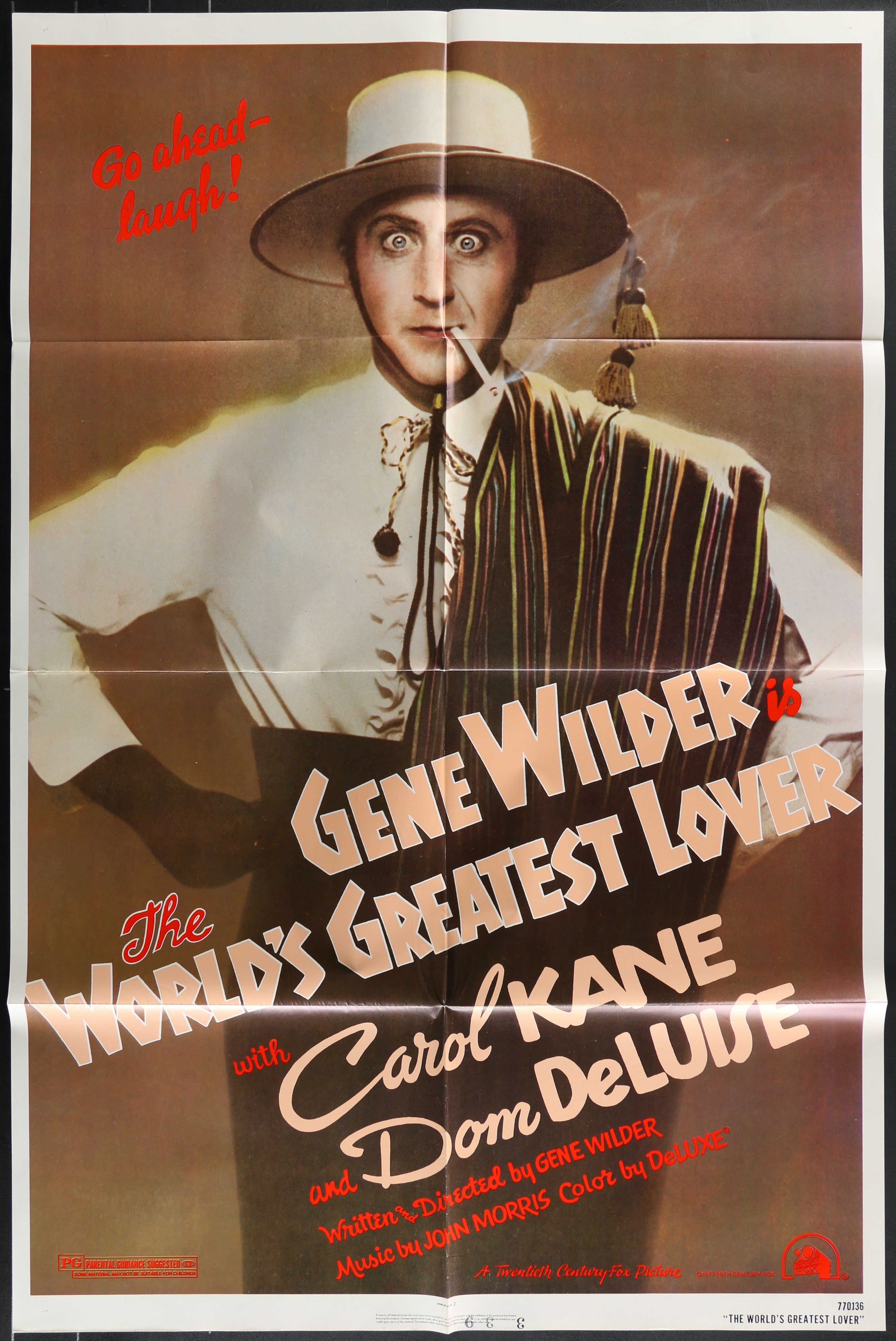The World's Greatest Lover (!977) Original US One Sheet Movie Poster