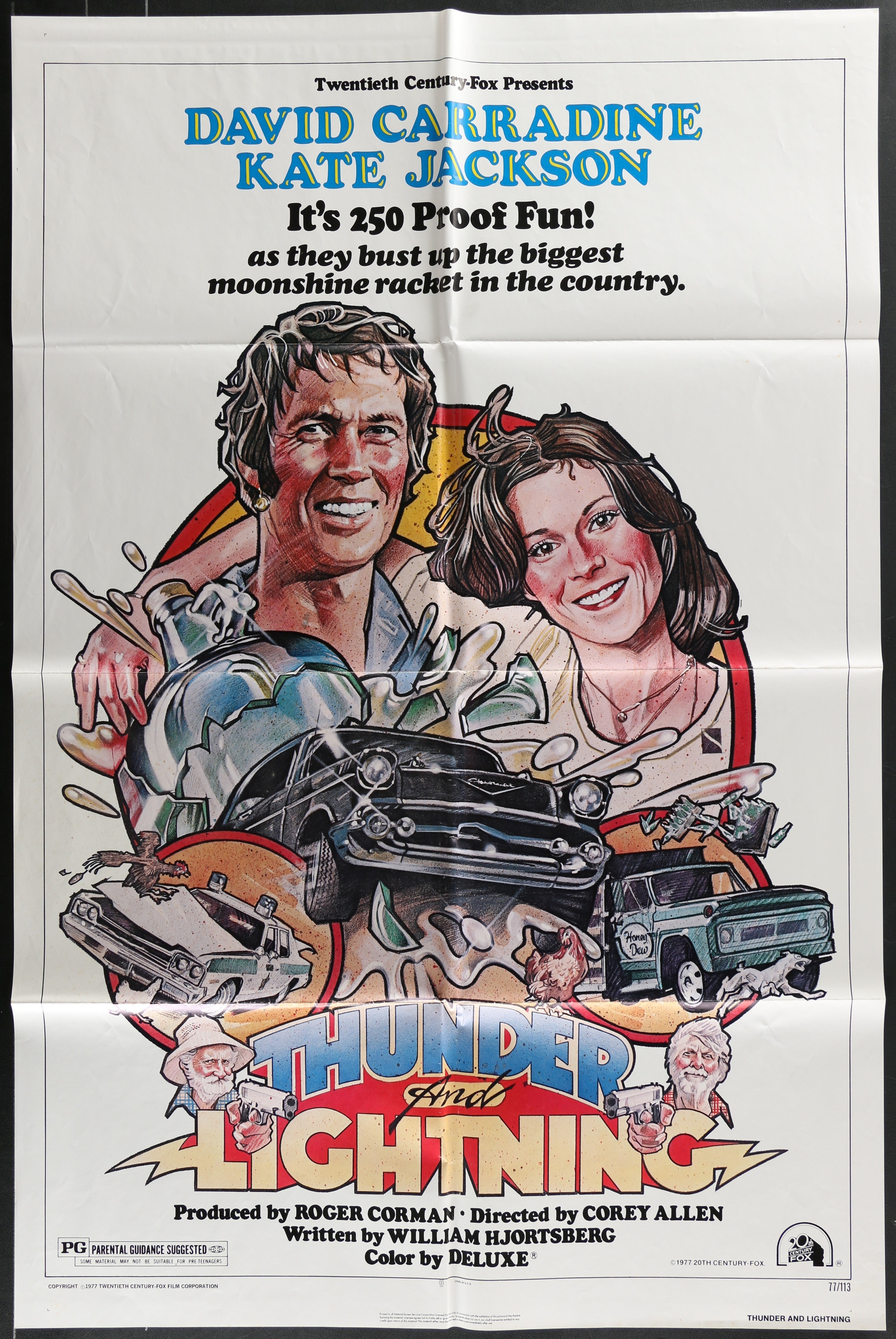 Thunder And Lightning  (1977) Original US One Sheet Movie Poster