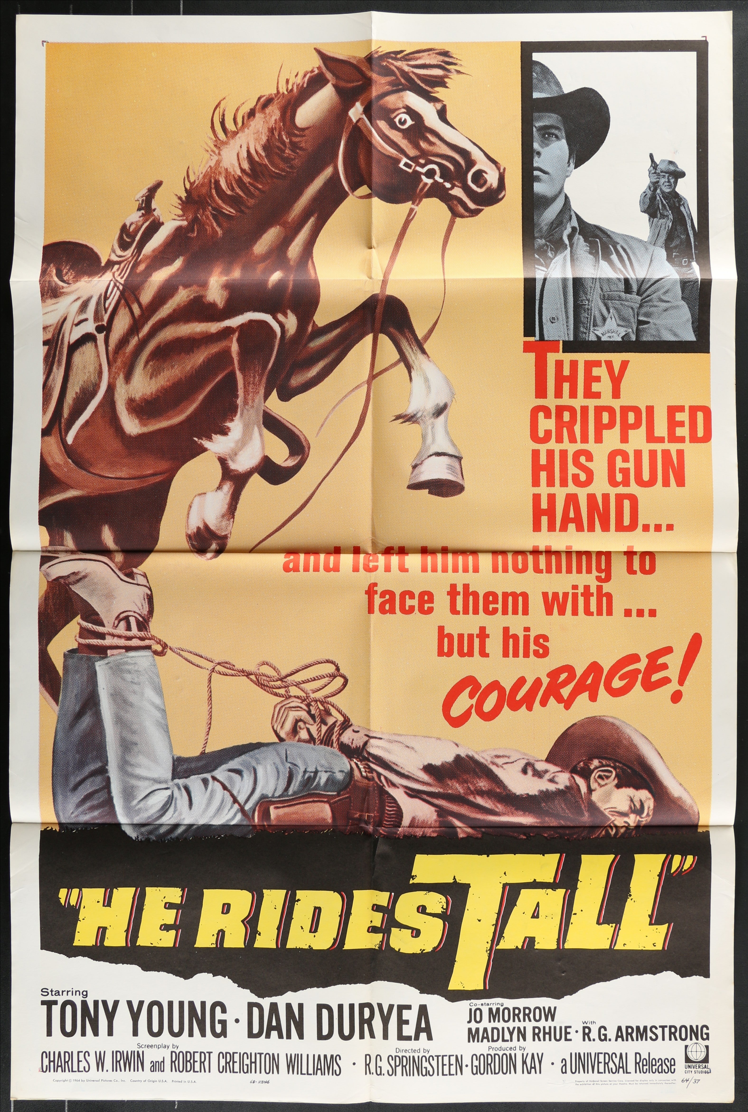 He Rides Tall (1964) Original US One Sheet Movie Poster