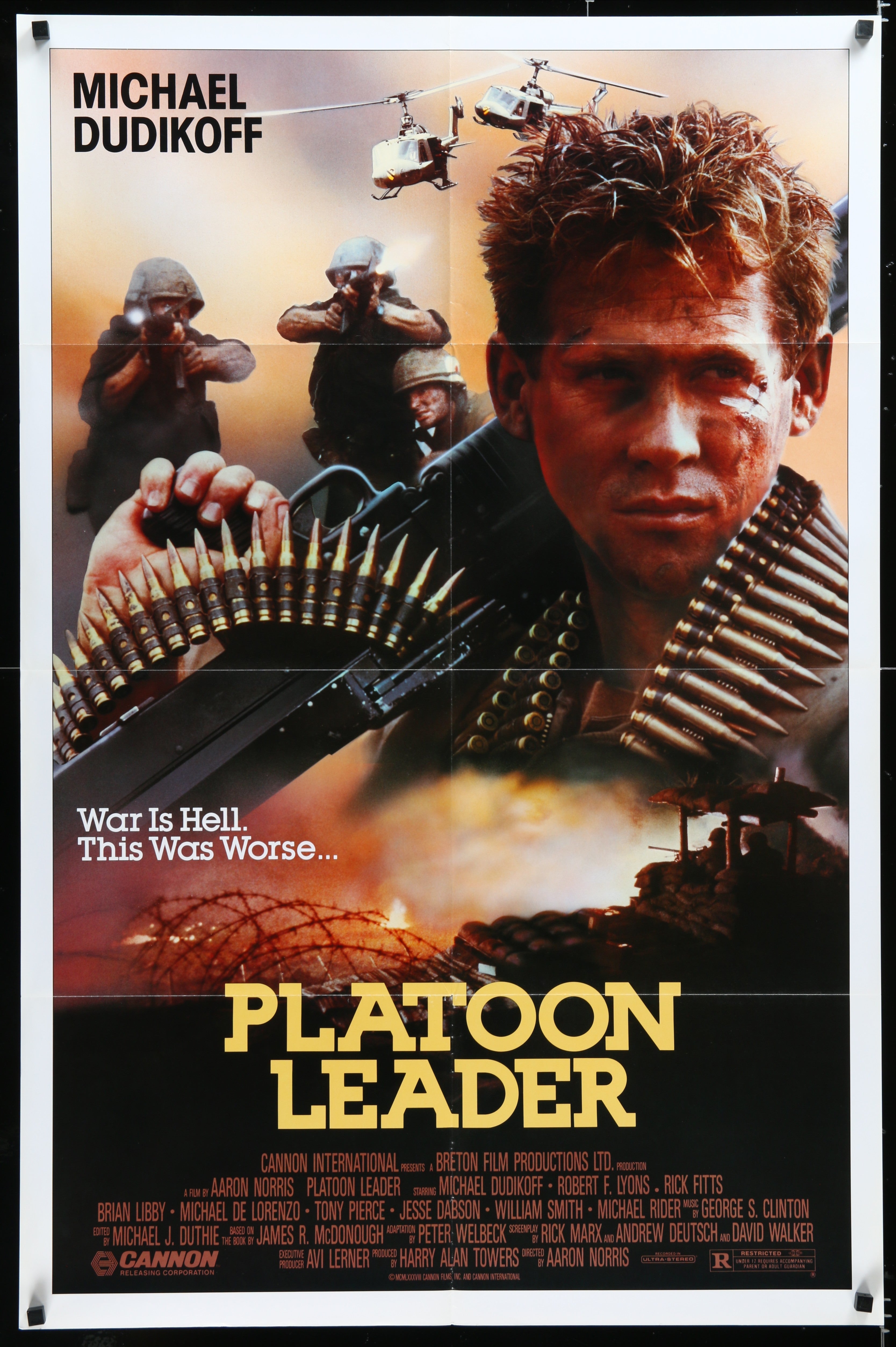 Platoon Leader (1988) Original US One Sheet Movie Poster