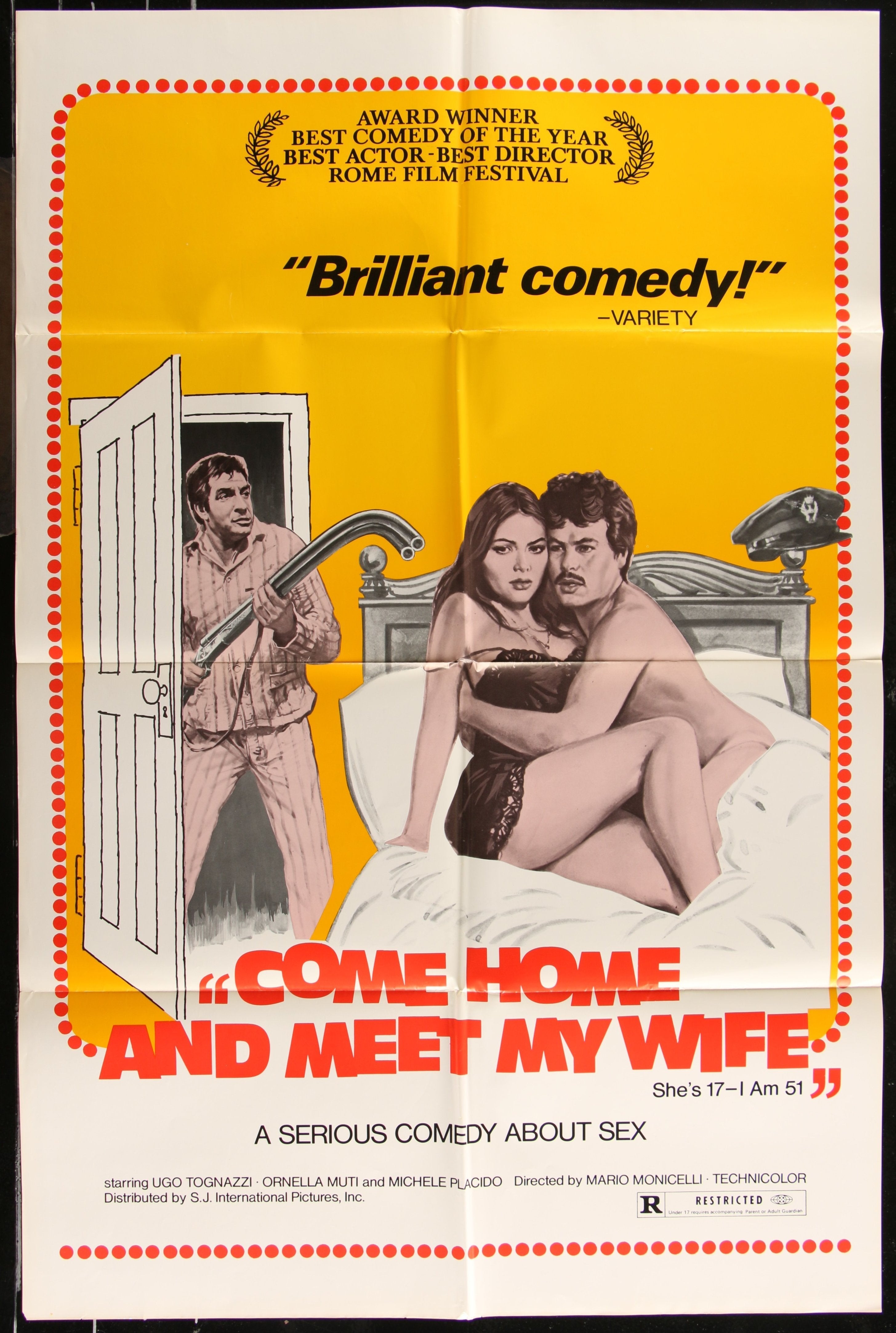 Come Home And Meet My Wife (1974) Original US One Sheet Movie Poster