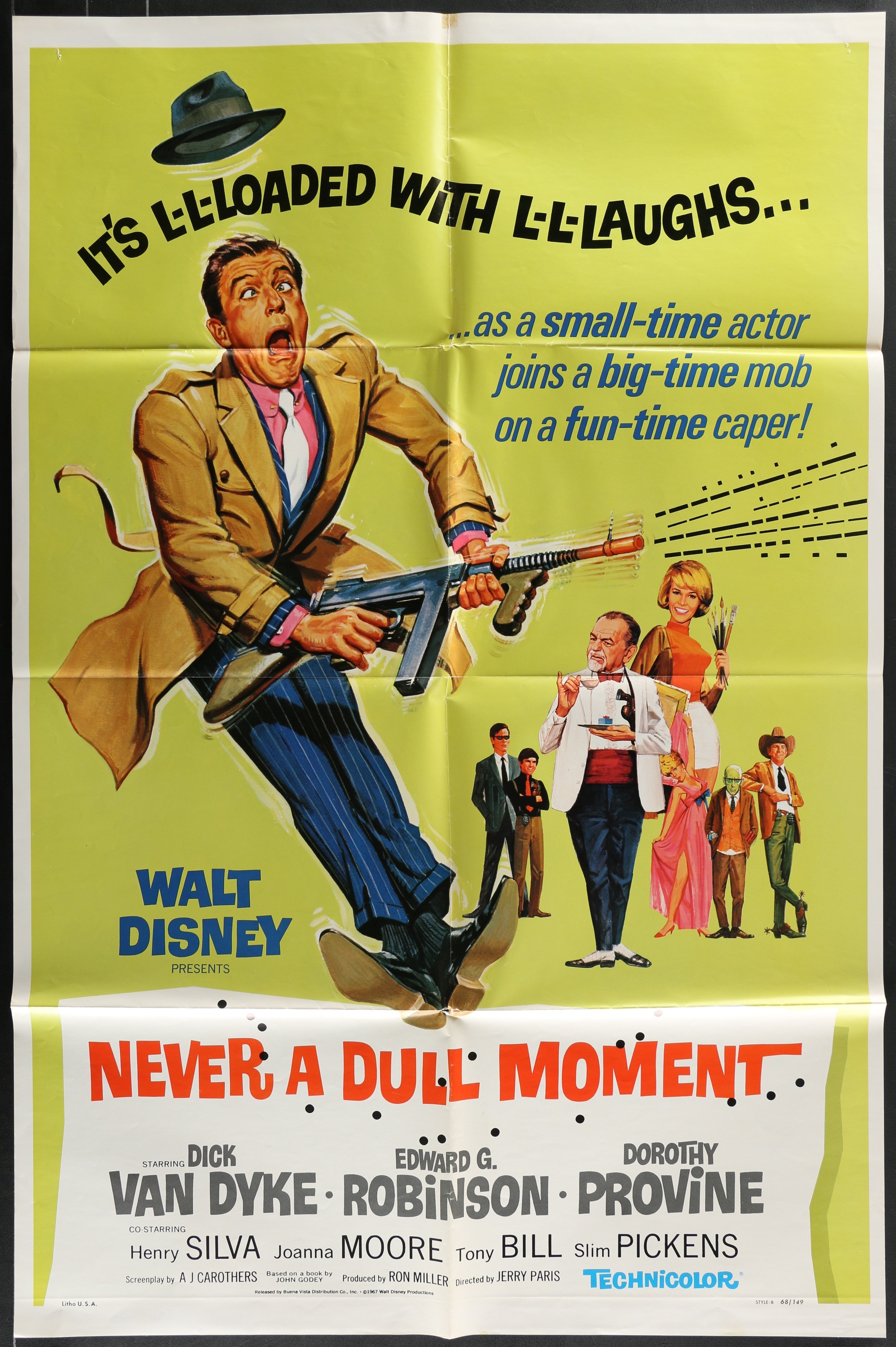 Never A Dull Moment (1968) Original US One Sheet Movie Poster
