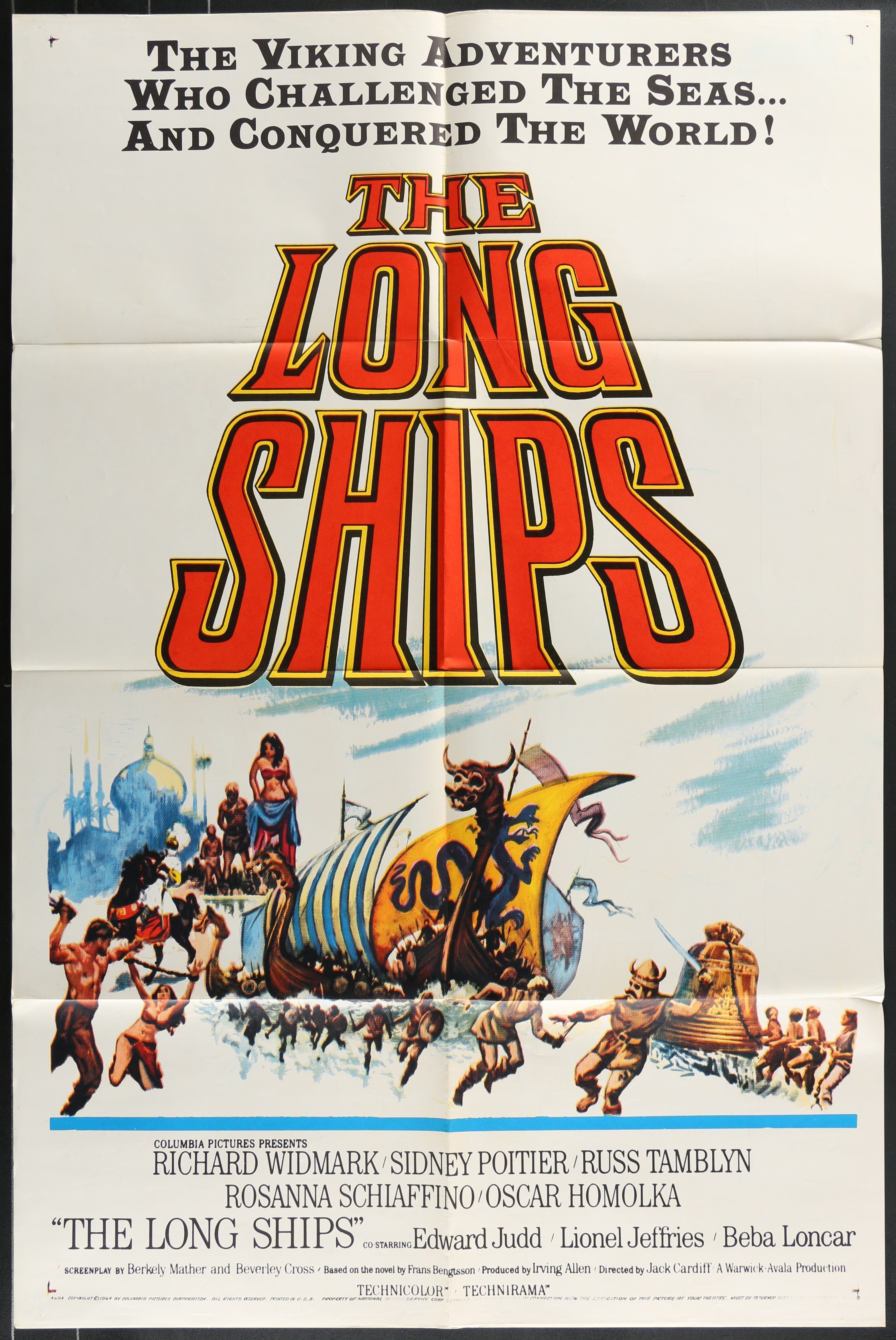 The Long Ships (1964) Original US One Sheet Movie Poster