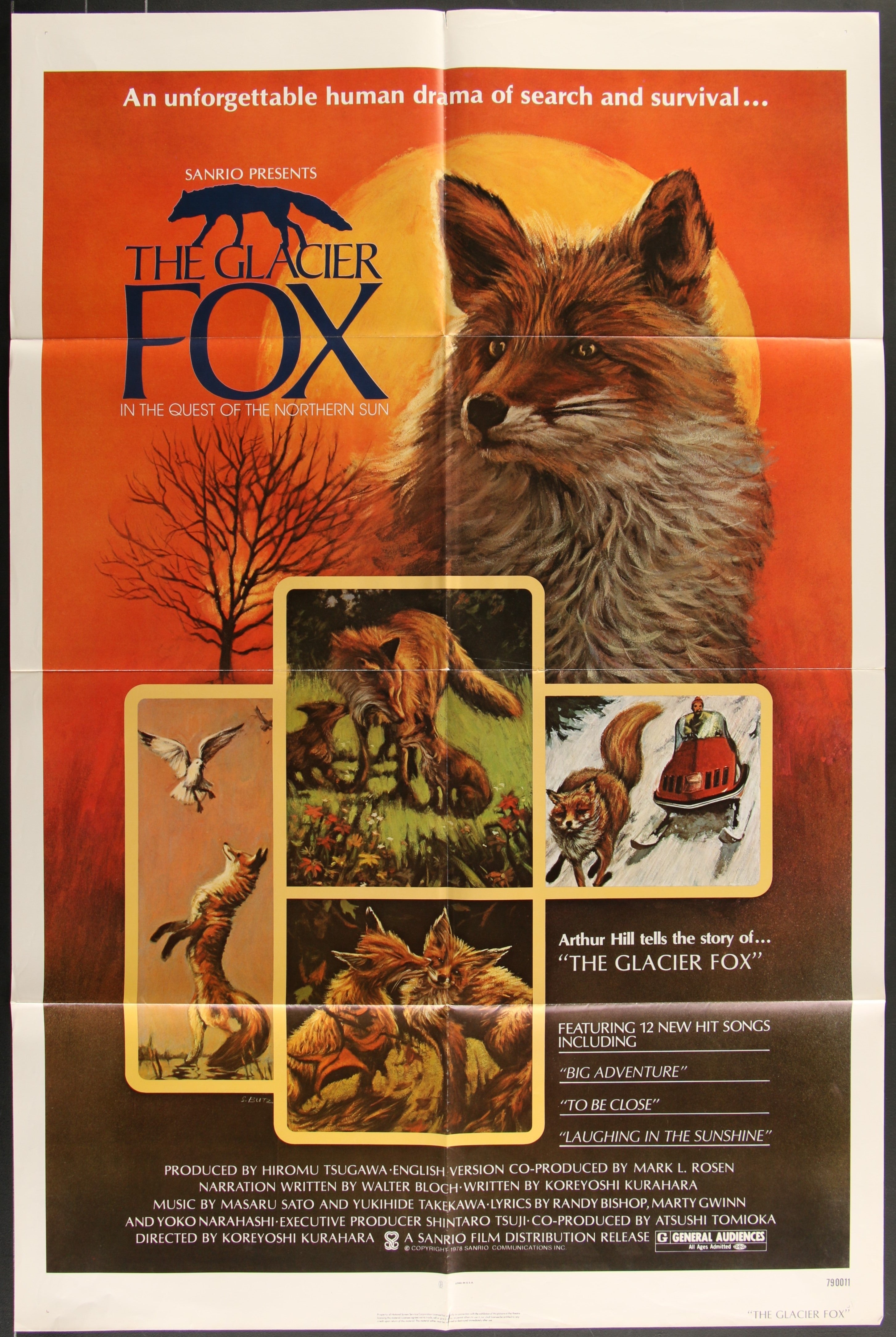 The Glacier Fox (1979) Original US One Sheet Movie Poster