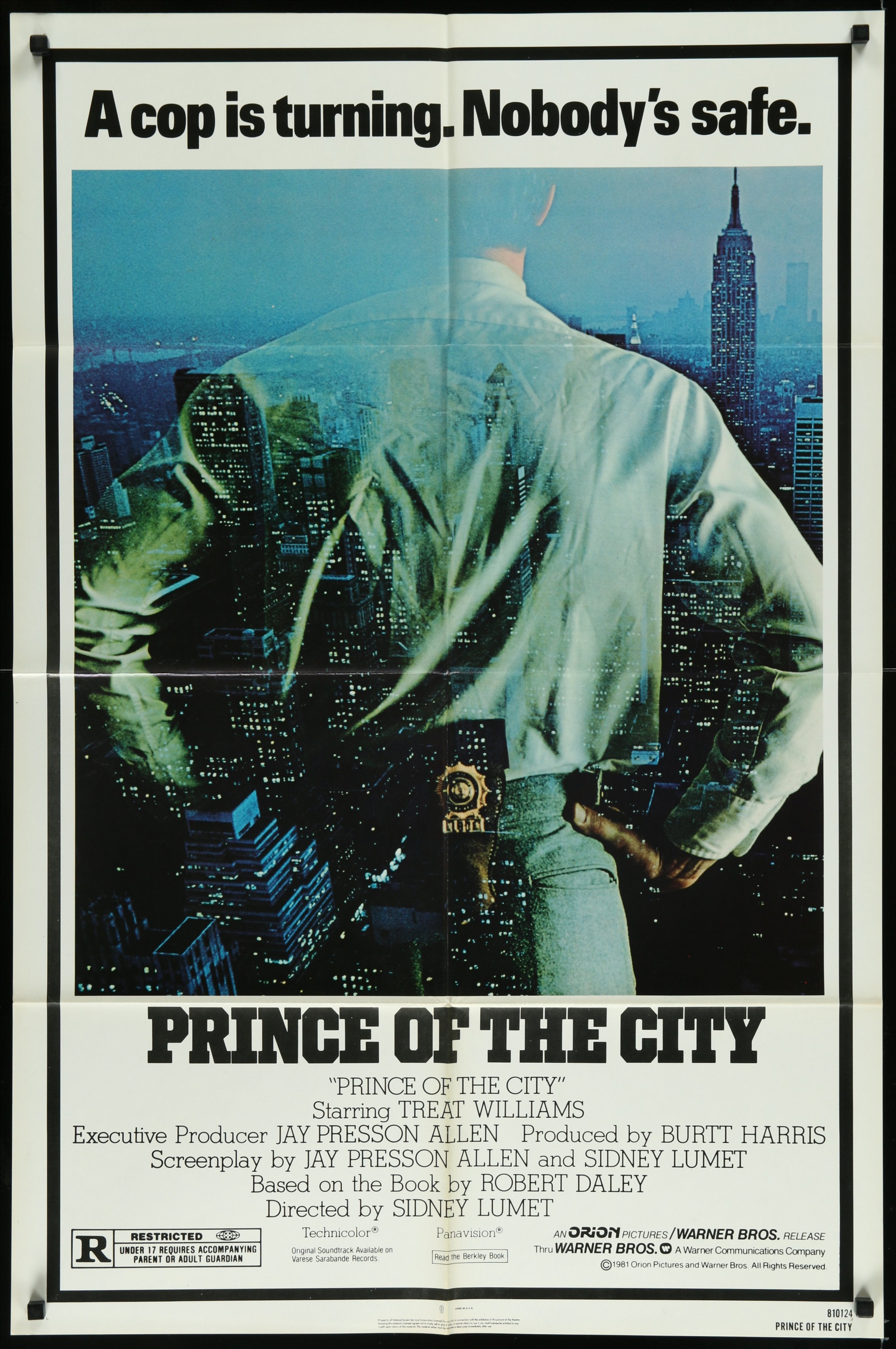 Prince Of The City (1981) Original US One Sheet Movie Poster