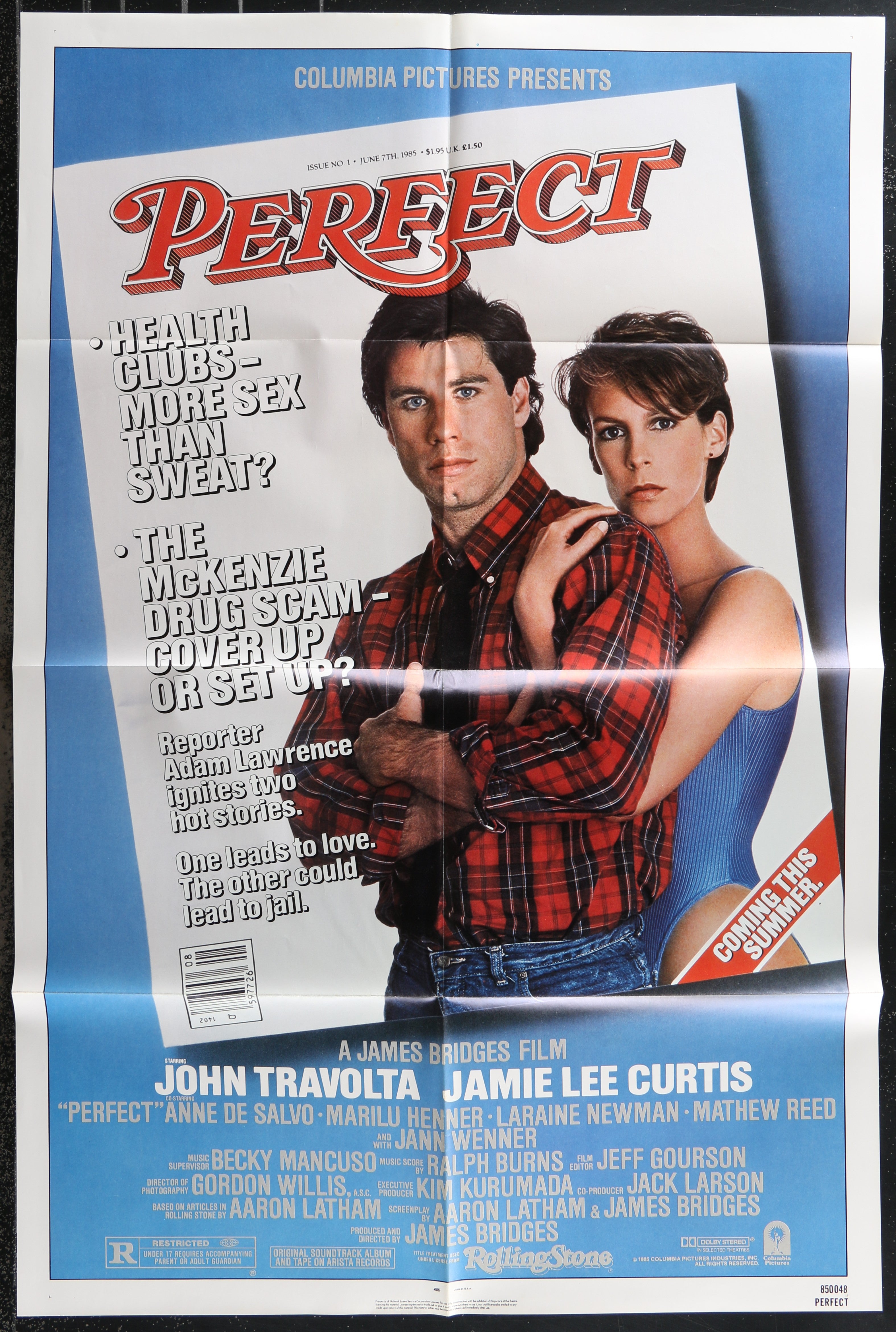 Mathew Reed Actor Perfect Perfect (1985) Original US One Sheet Movie Poster – Steelbook Life