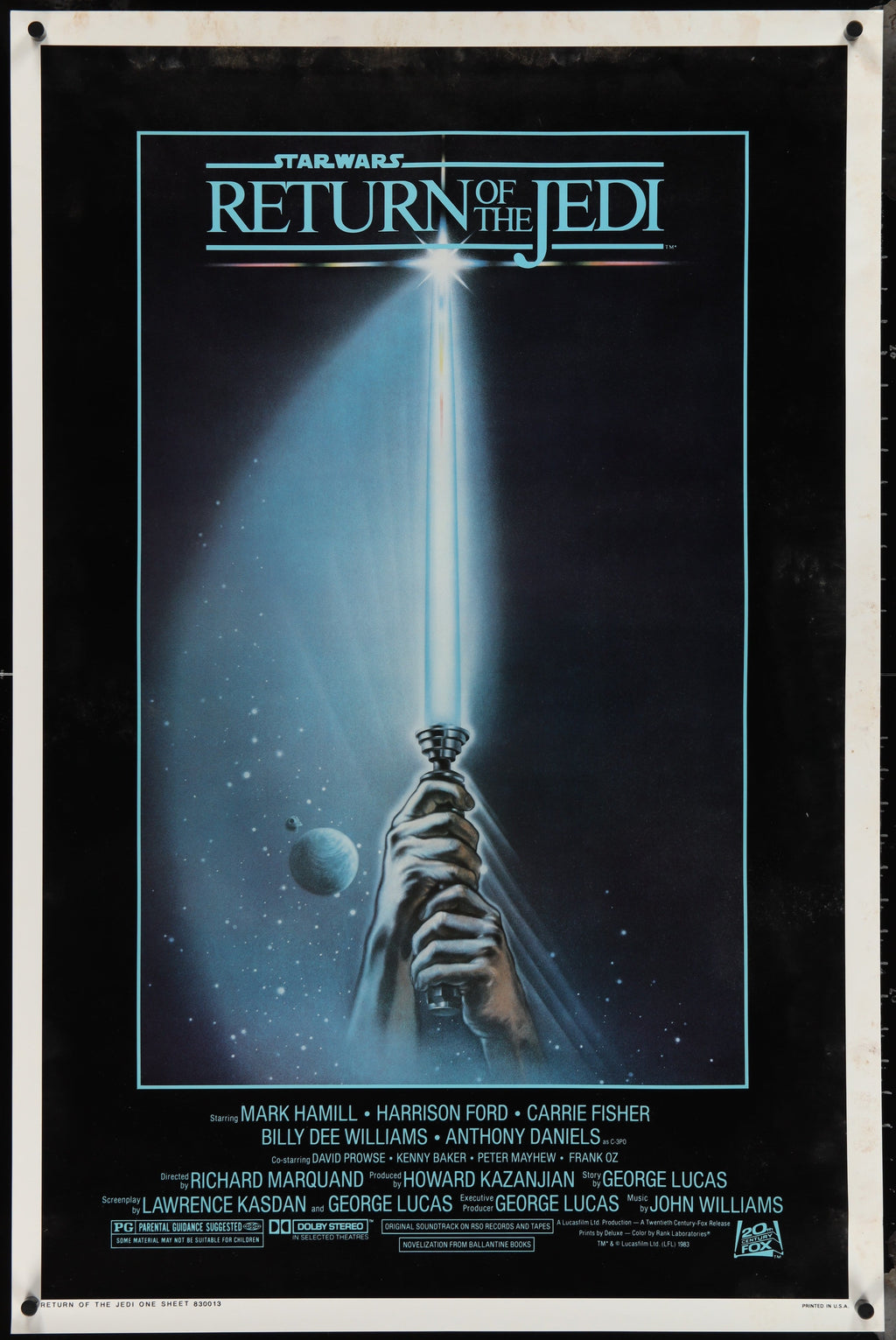Star Wars - Return Of The Jedi (1983) Original US One Sheet Movie Poster
