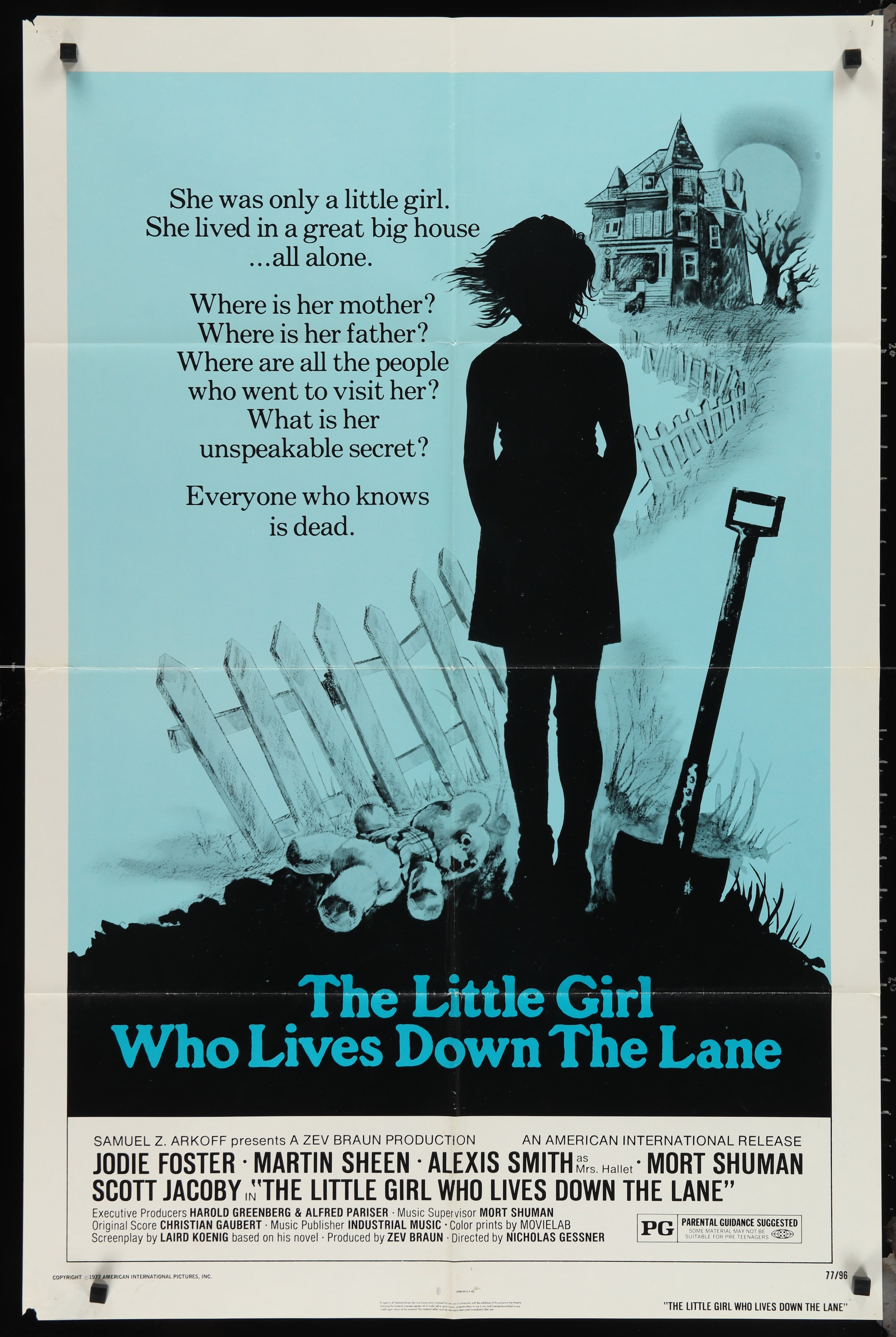 The Little Girl Who Lives Down The Lane (1977) Original US One Sheet Movie Poster