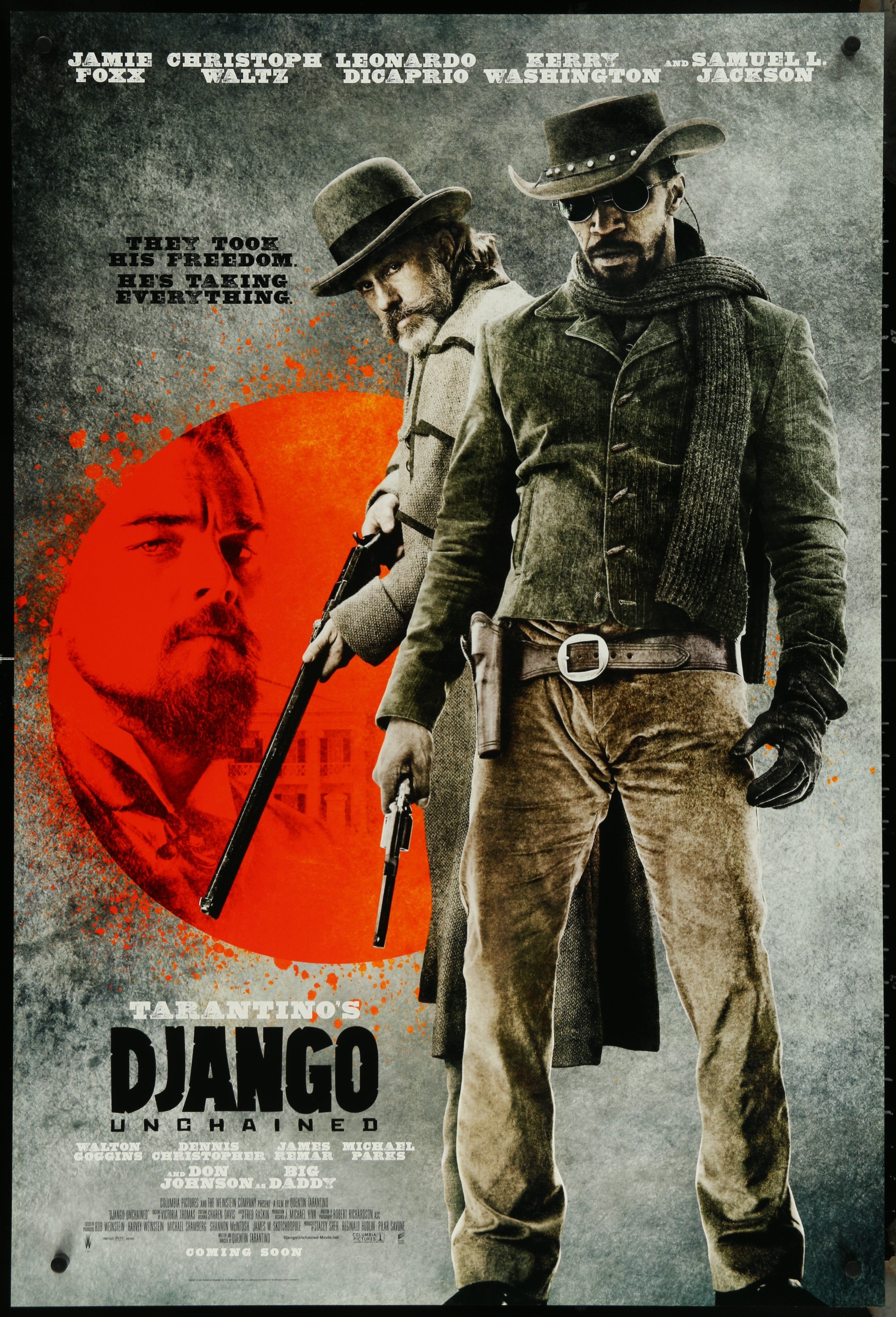 Django Unchained (2012) Original US One Sheet Movie Poster