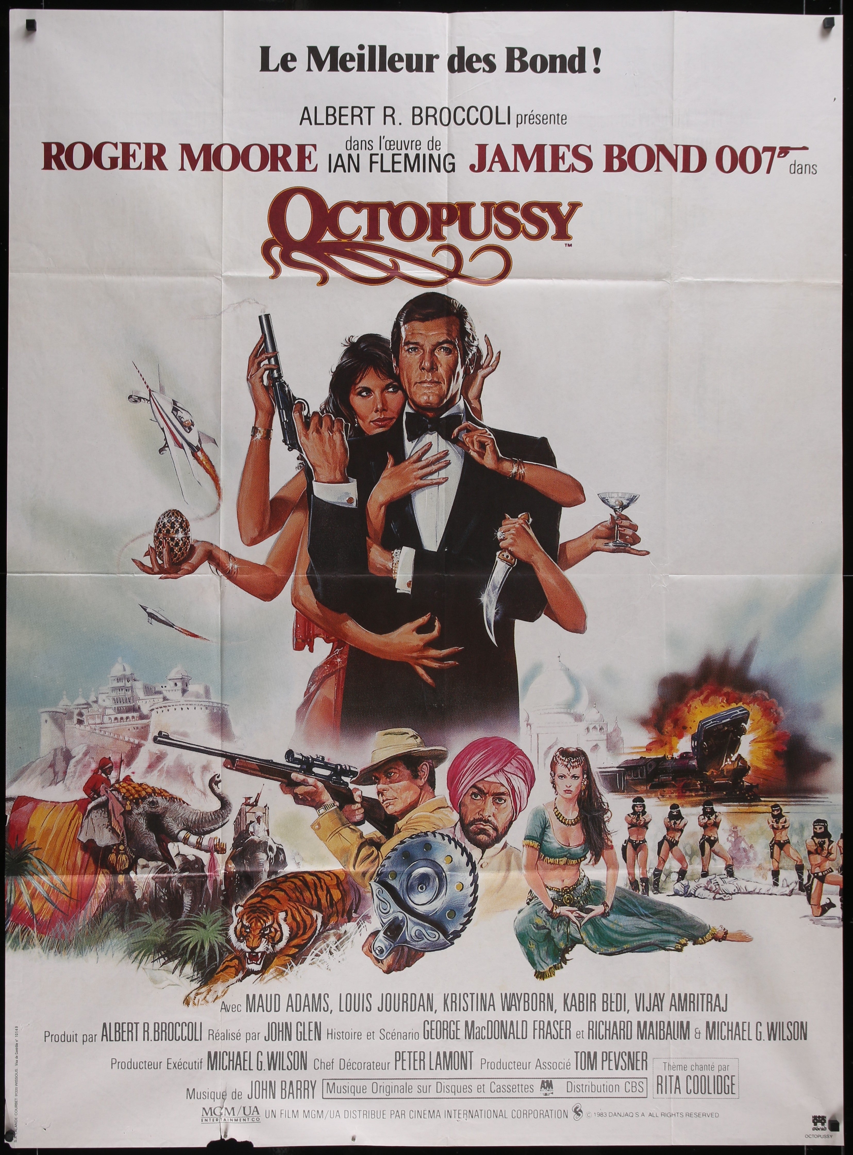Octopussy (1983) Original French One Panel Movie Poster