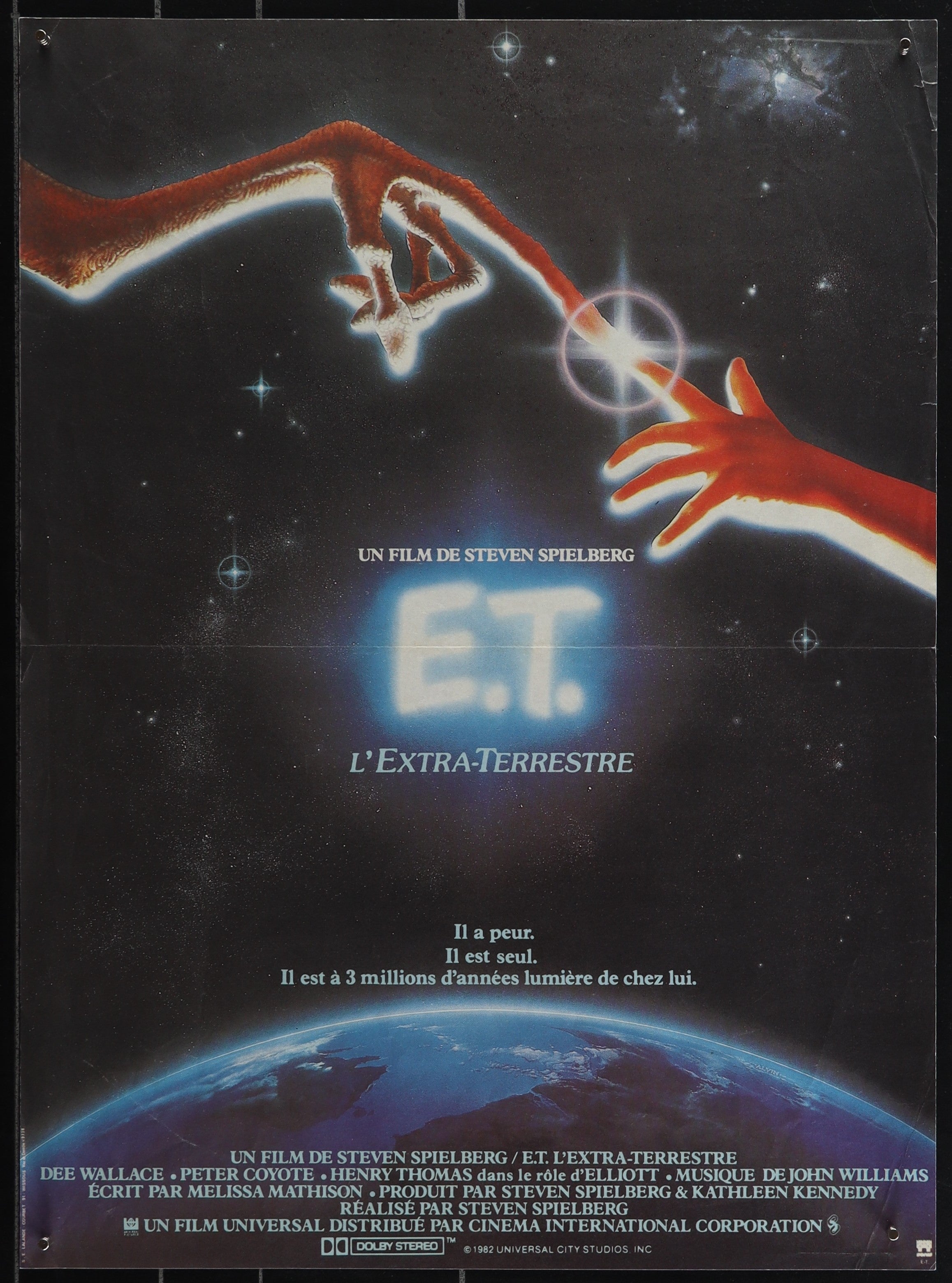 E.T. The Extra Terrestrial (1982) Original French Petite Movie Poster
