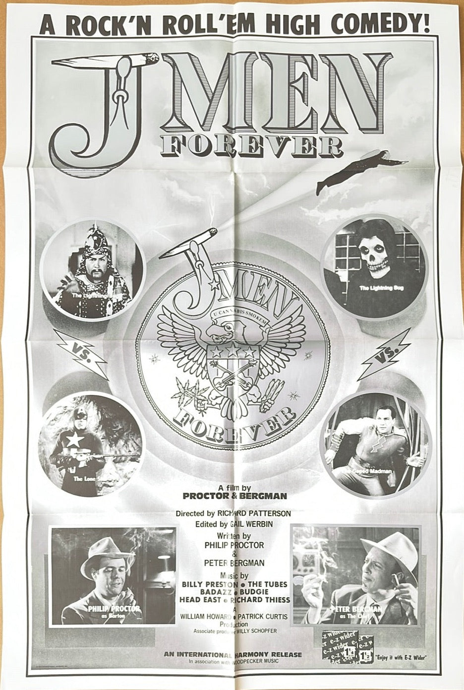 J Men Forever (1979) Original US One Sheet Cinema Poster