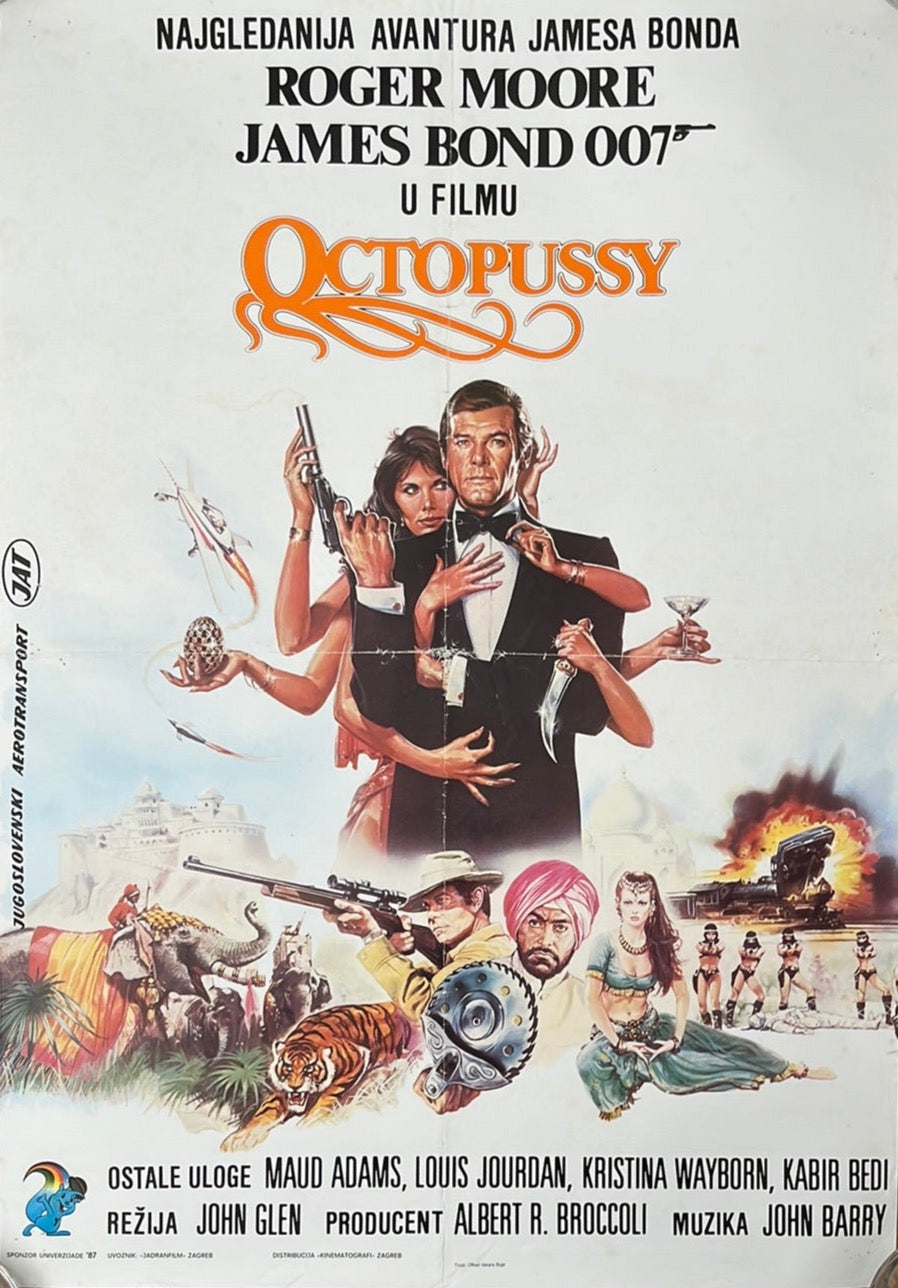 Octopussy (1983) Original Yugoslavian Cinema Poster