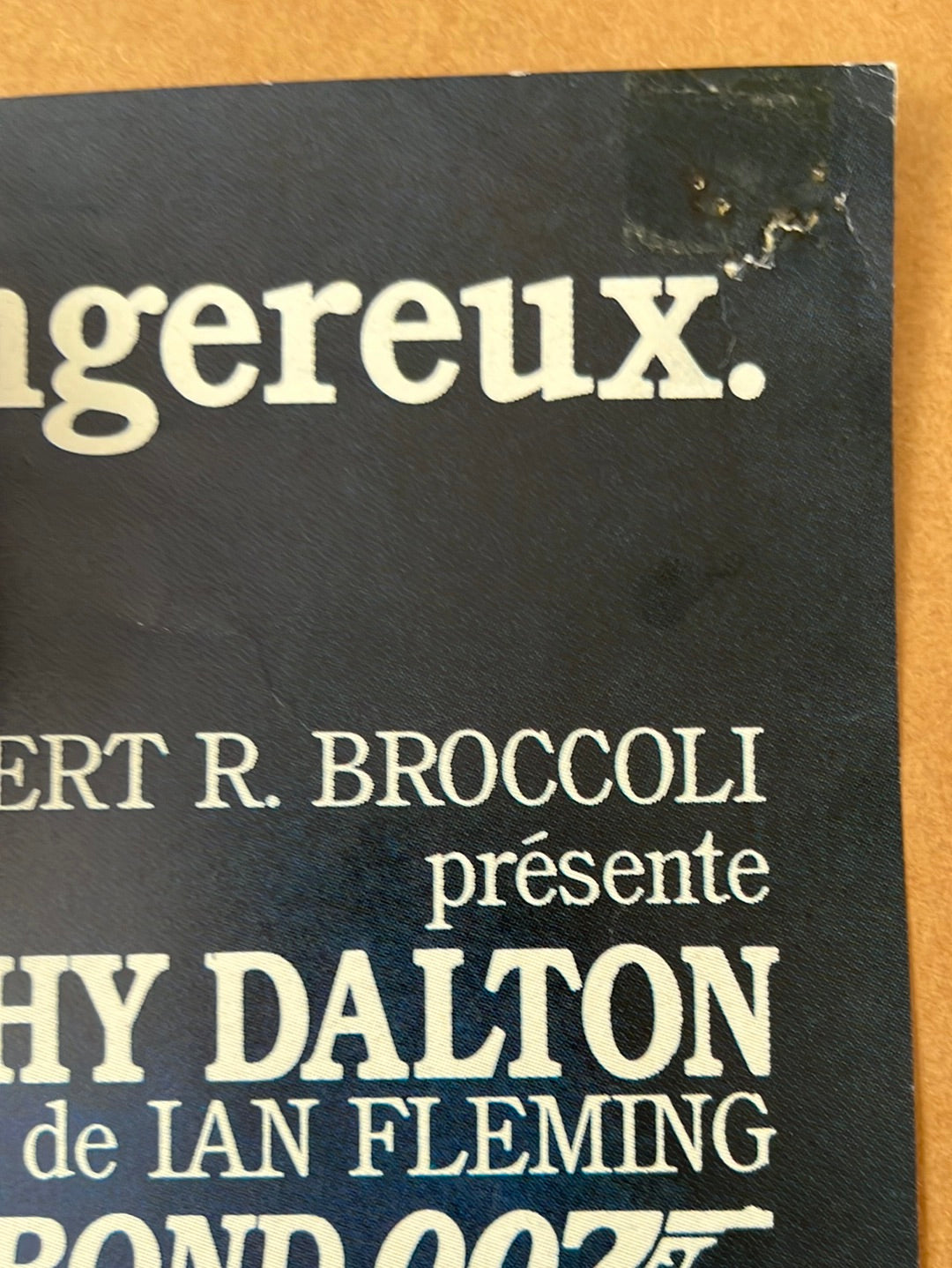 The Living Daylights - Tuer Nest Pas Jouer (1987) Original French 'Petite' Cinema Poster