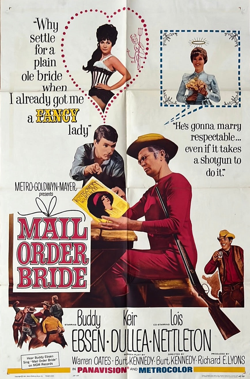 Mail Order Bride (1964) Original US One Sheet Cinema Poster