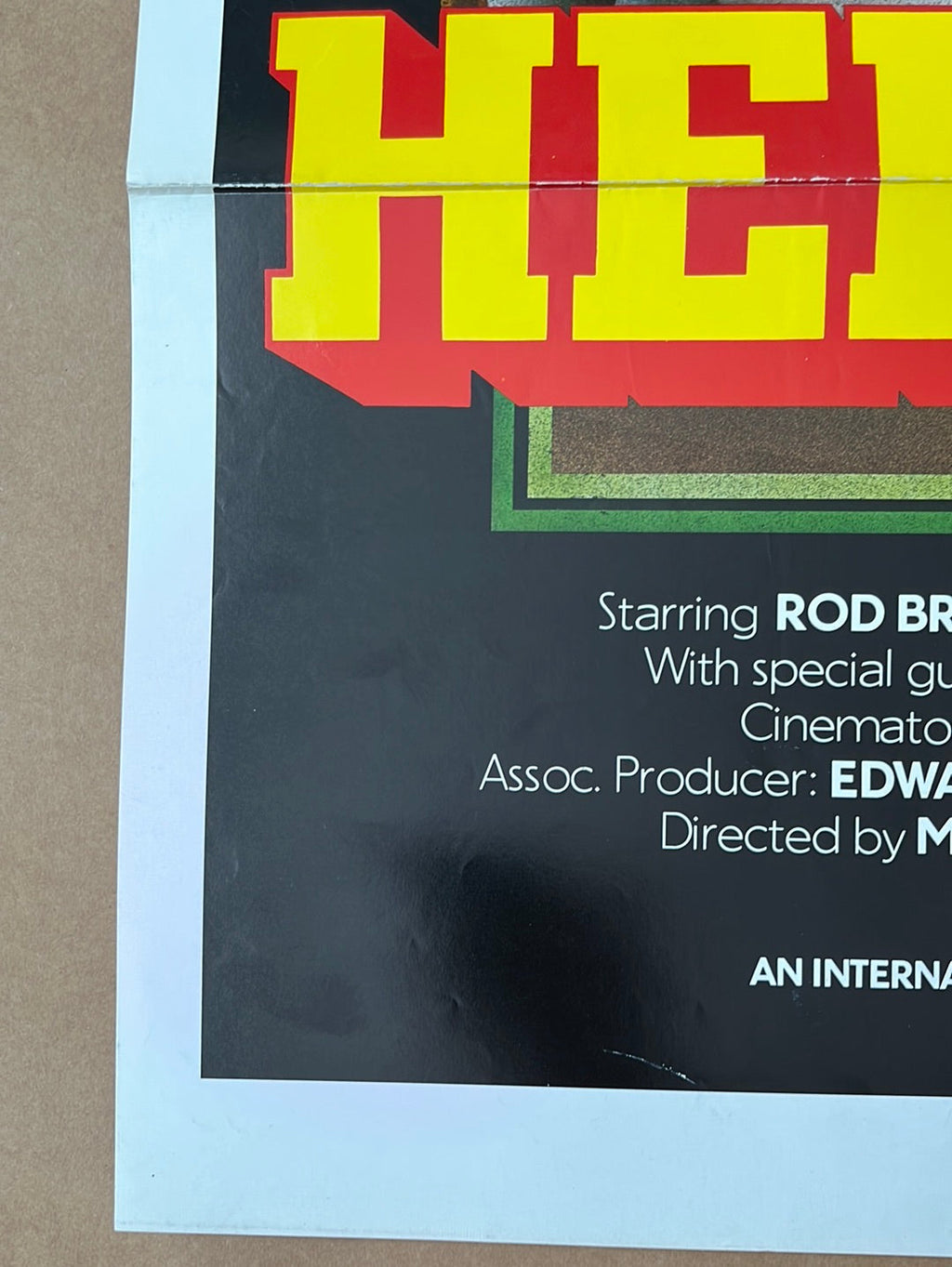 Herowork (1977) Original US One Sheet Cinema Poster