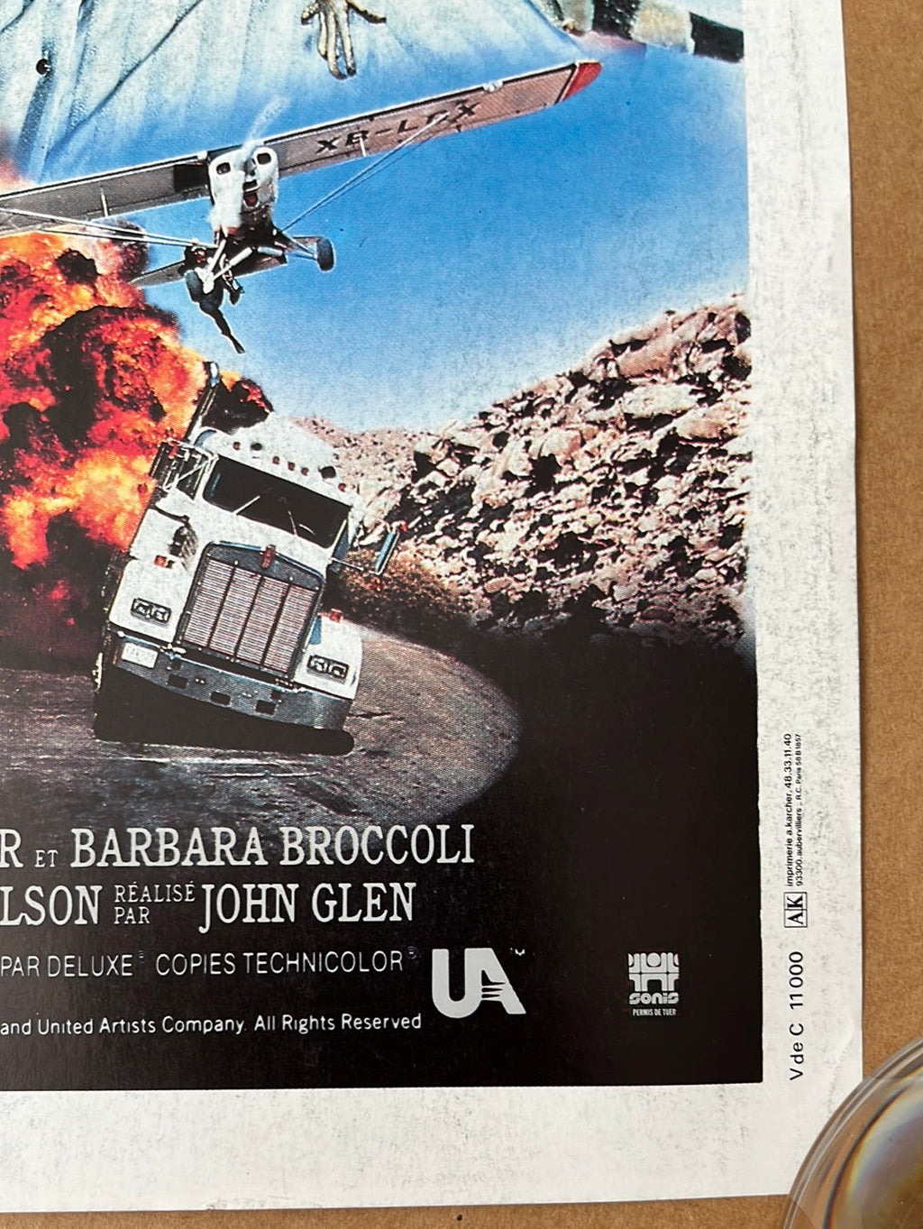 Licence To Kill - Permit De Tuer (1989) Original French 'Petite' Cinema Poster