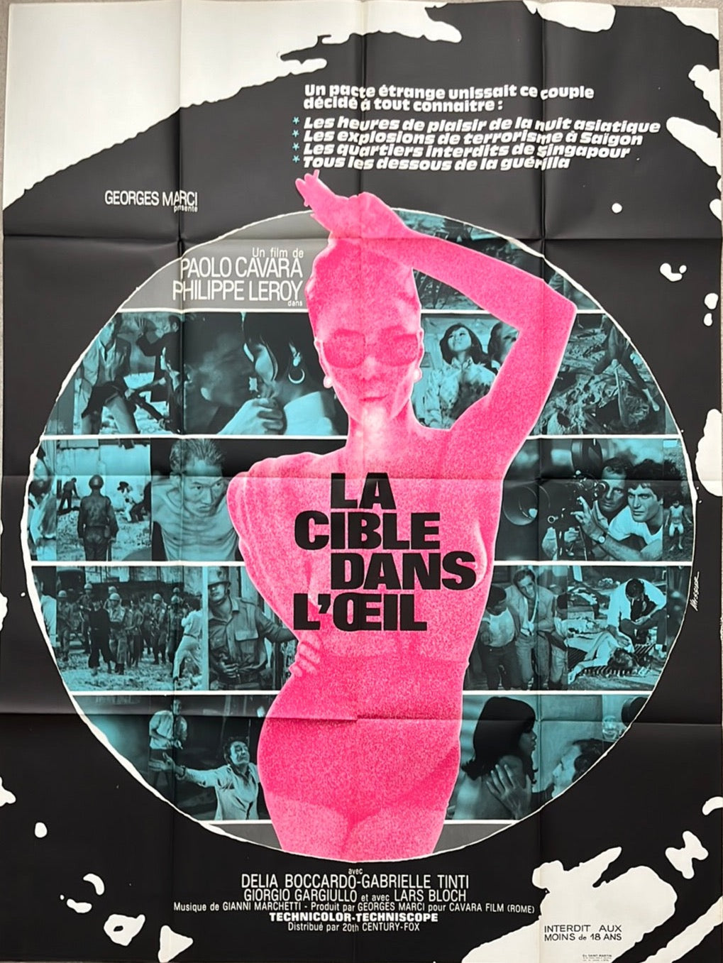 Wild Eye - La Cible Dans L'Oeil (1968) Original French One Panel Cinema Poster